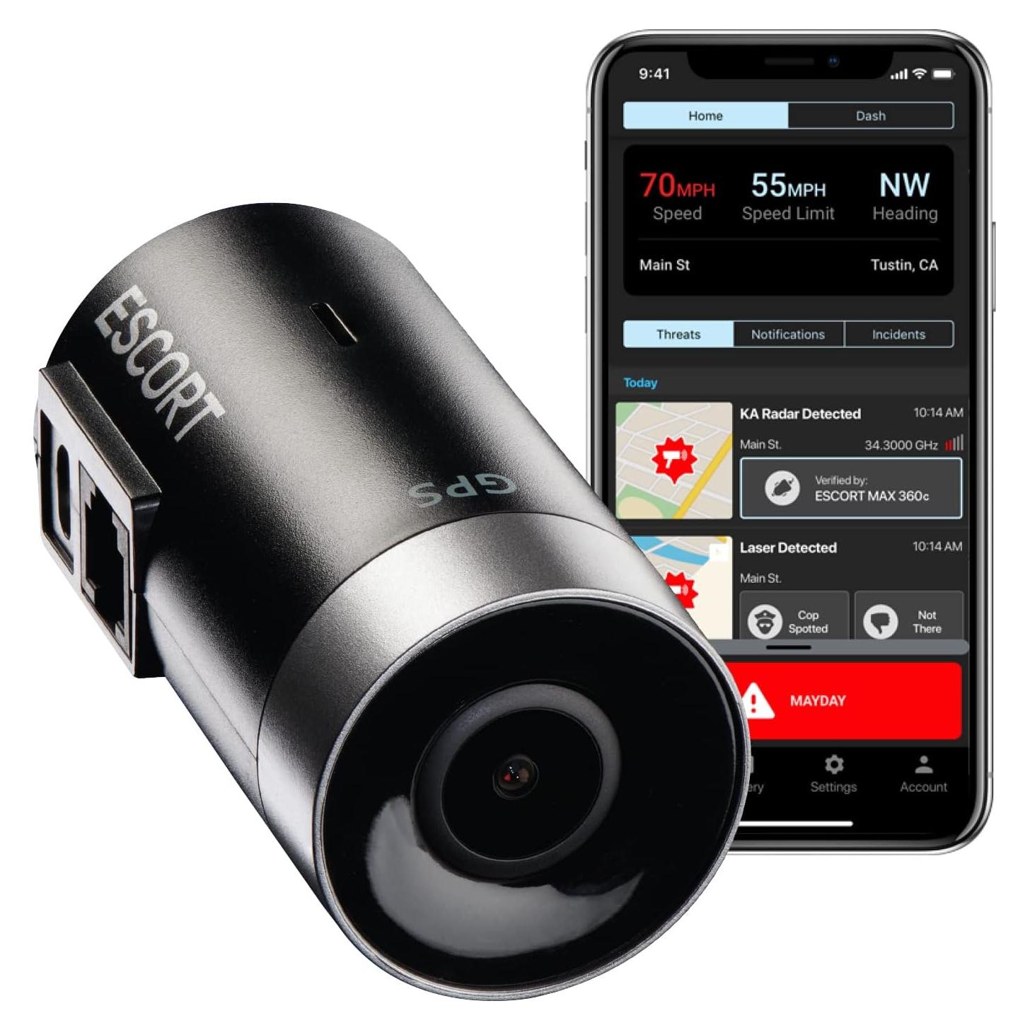 Cámara de tablero Escort M2 – Video Full HD 1080P, GPS, Wi-Fi