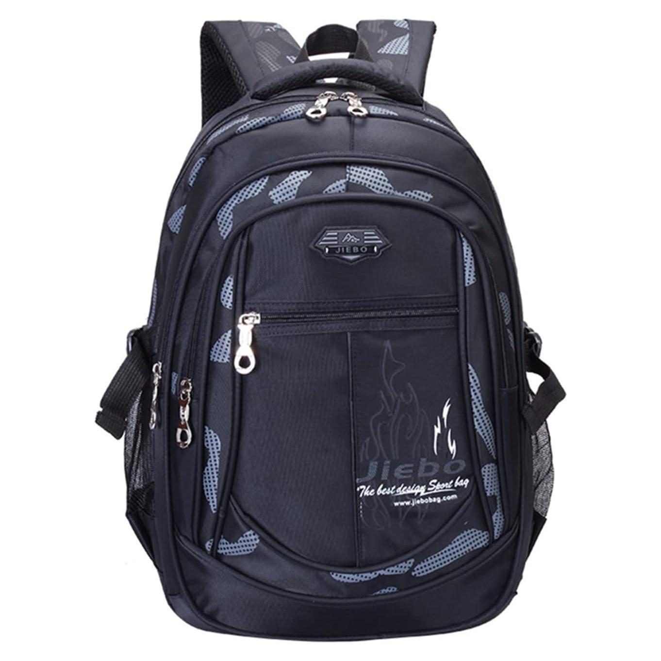 Mochila Escolar para Niños SOMBLG 28L Impermeable Negra