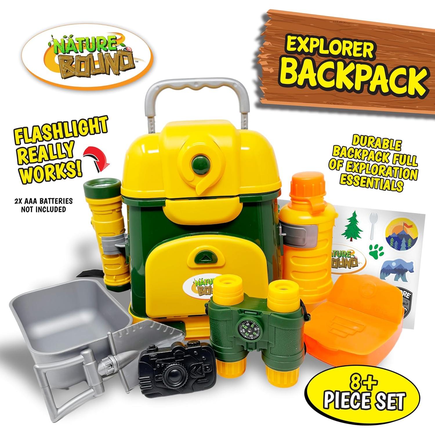 Mochila Exploradora Nature Bound 9 Piezas para Niños