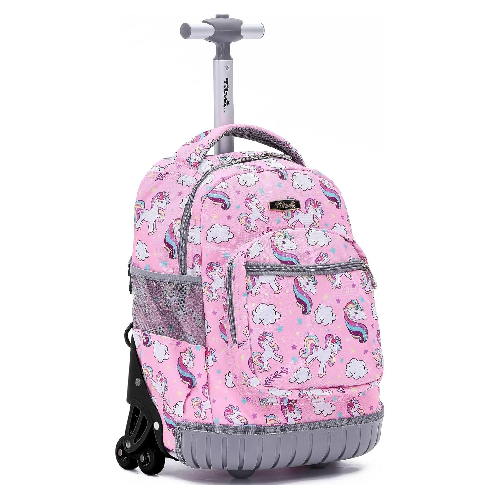 Mochila Rodante 16" NUEVO TILAMI Unicornio para Niños