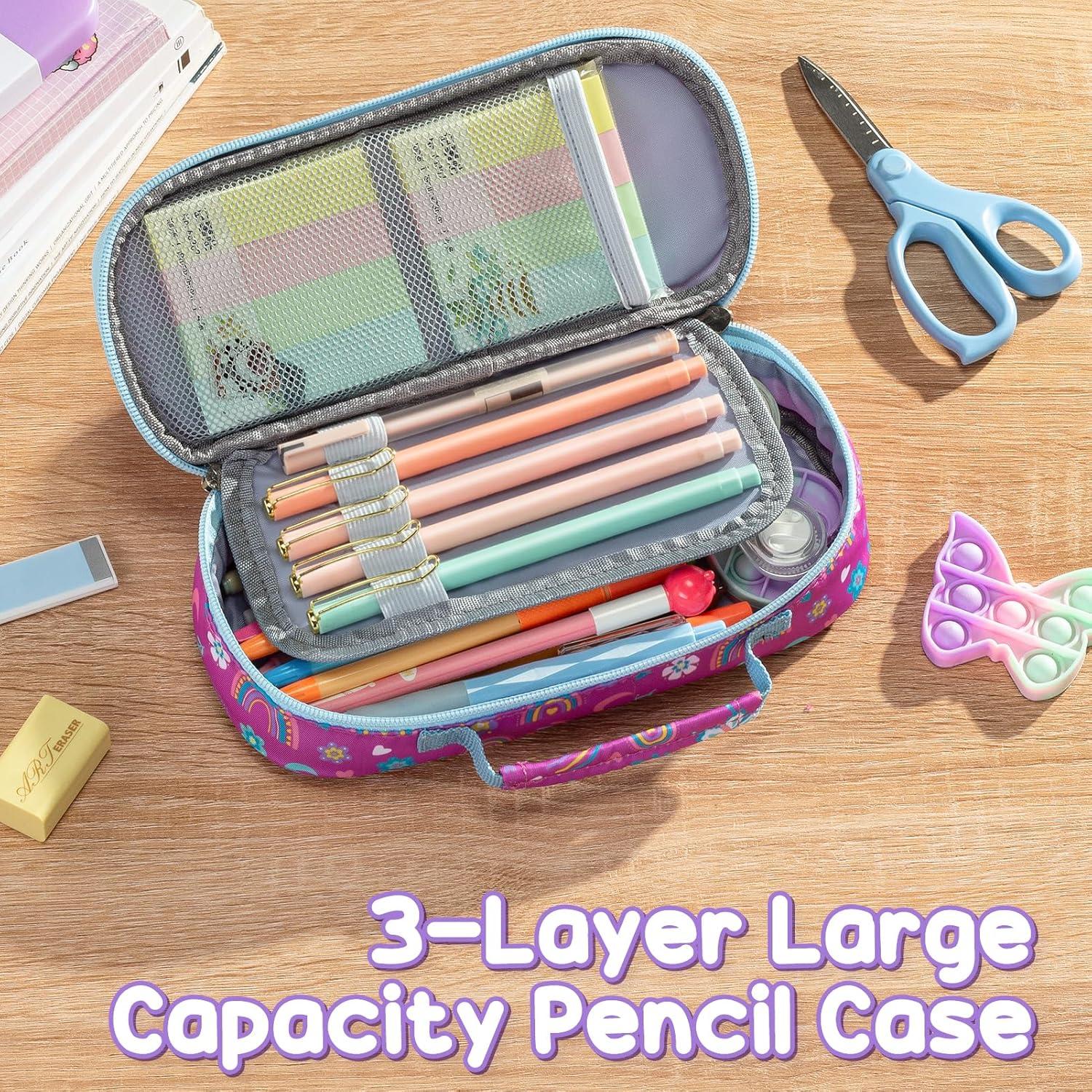 Mochila Escolar Fimibuke 3 en 1 para Niños Camiones Azul