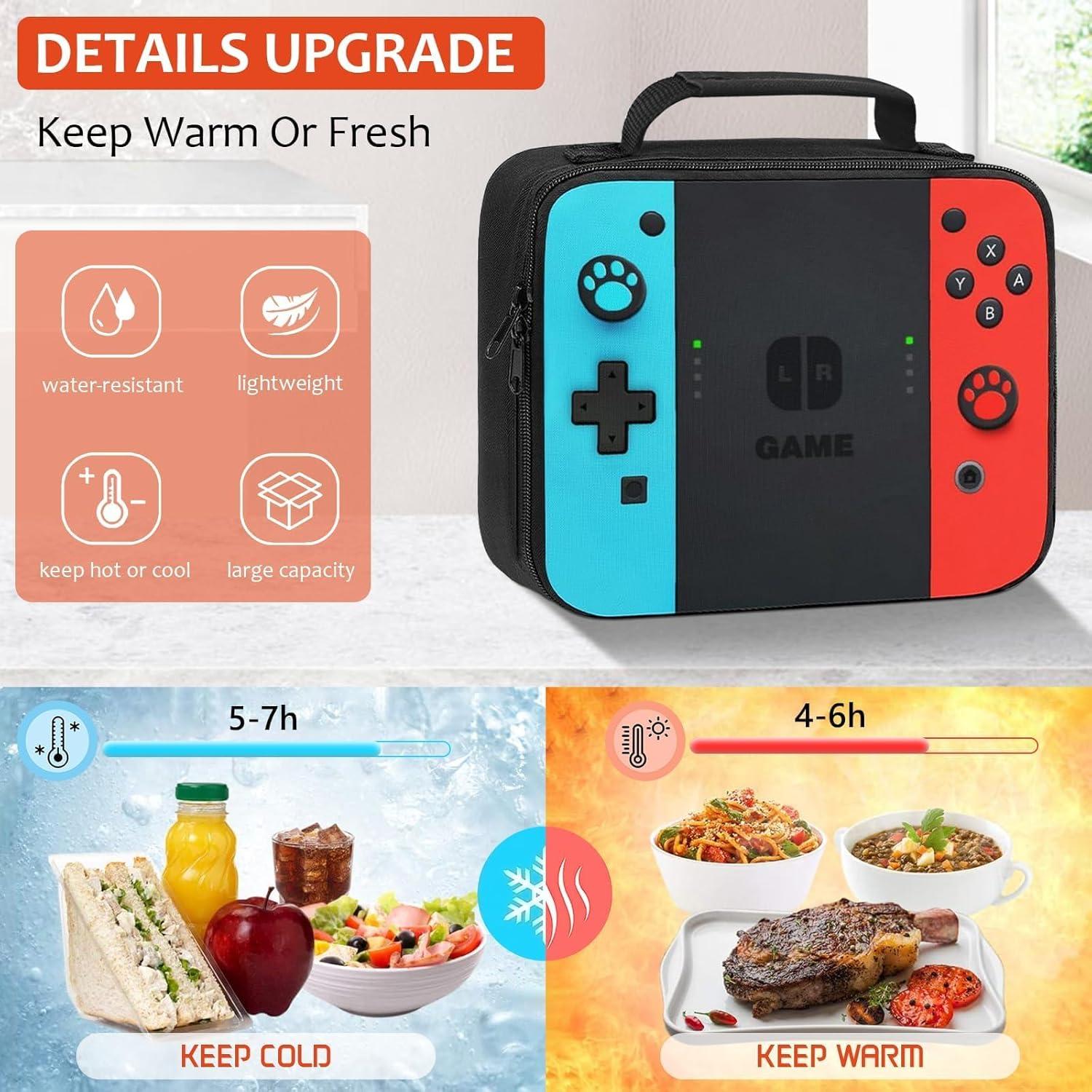 Mochila Escolar Gamer HFHTDC 3 en 1 con Lonchera y Estuche