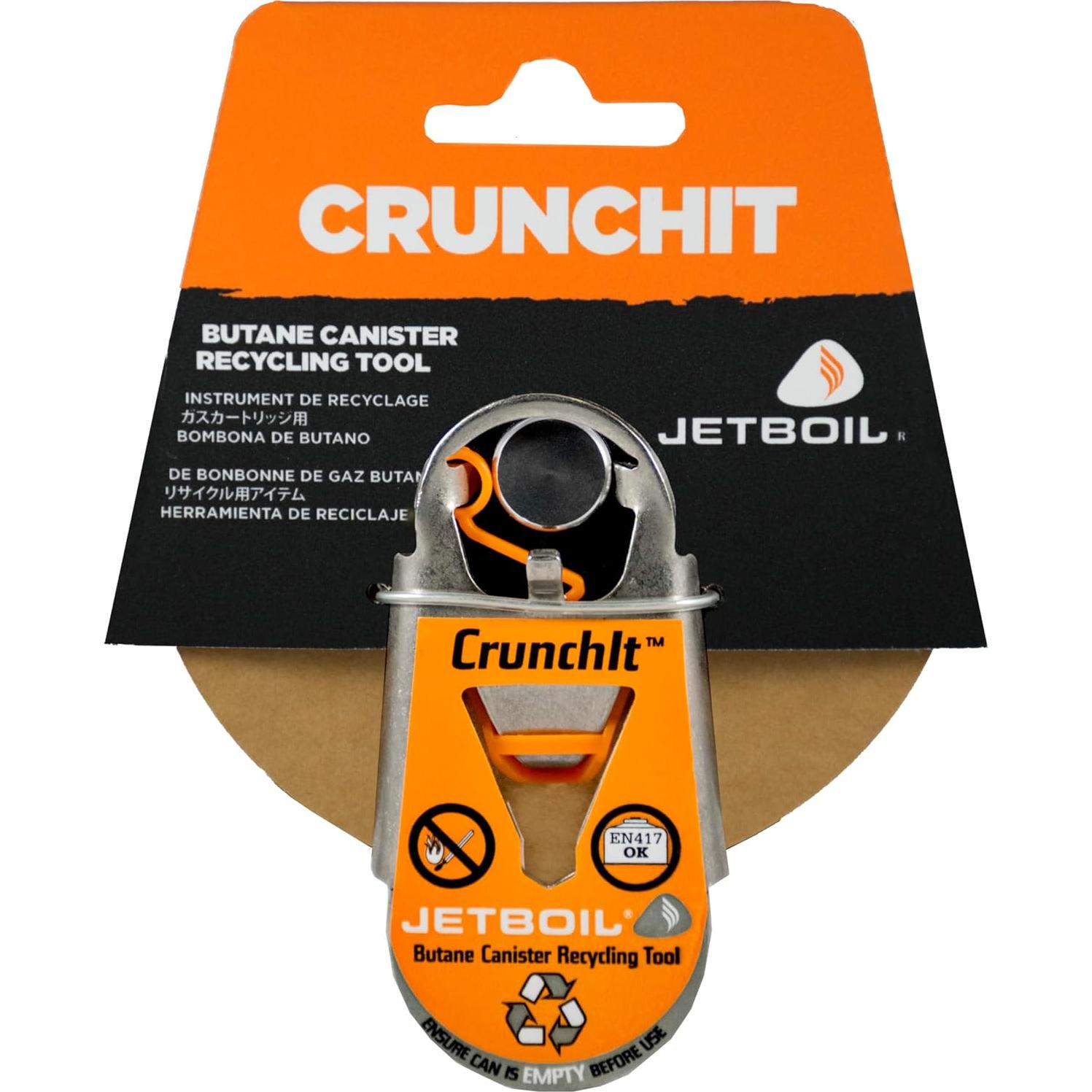 Herramienta de Reciclaje Jetboil Crunch It para Cartuchos Butano