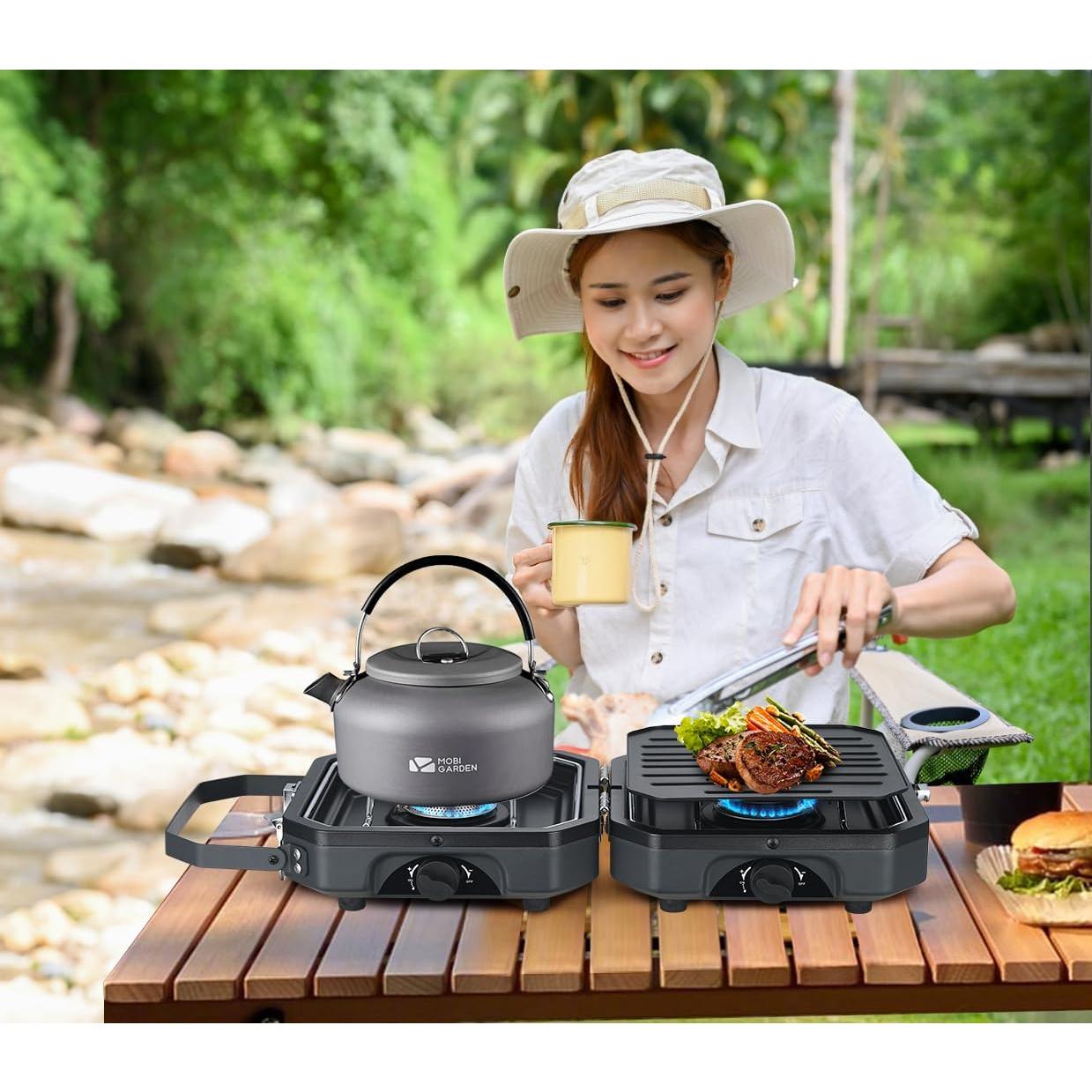 Estufa de Camping Propano Nice C 2 Quemadores 16,000 BTU