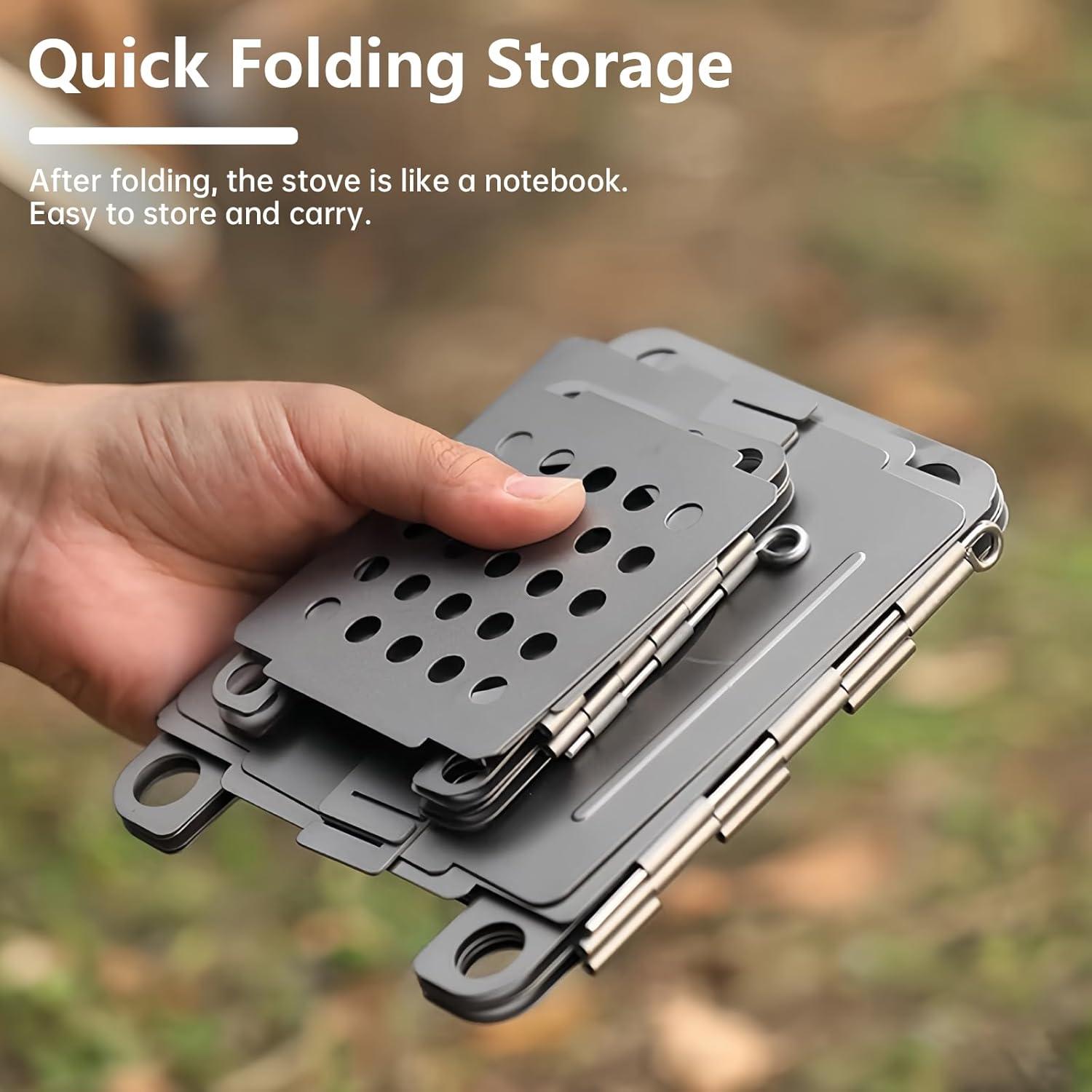 Estufa de Madera Plegable Ti Artisan TA006T para Camping