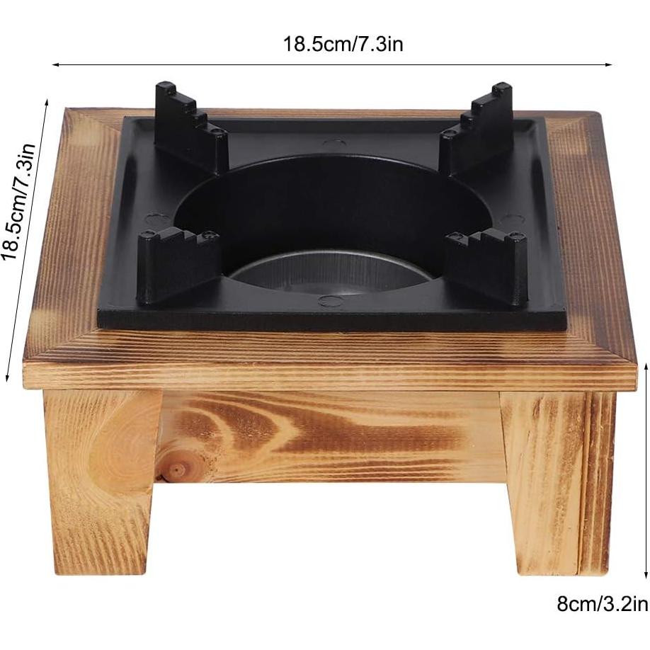 Estufa de Madera de Alcohol Jerliflyer Portátil 18.5x18.5cm