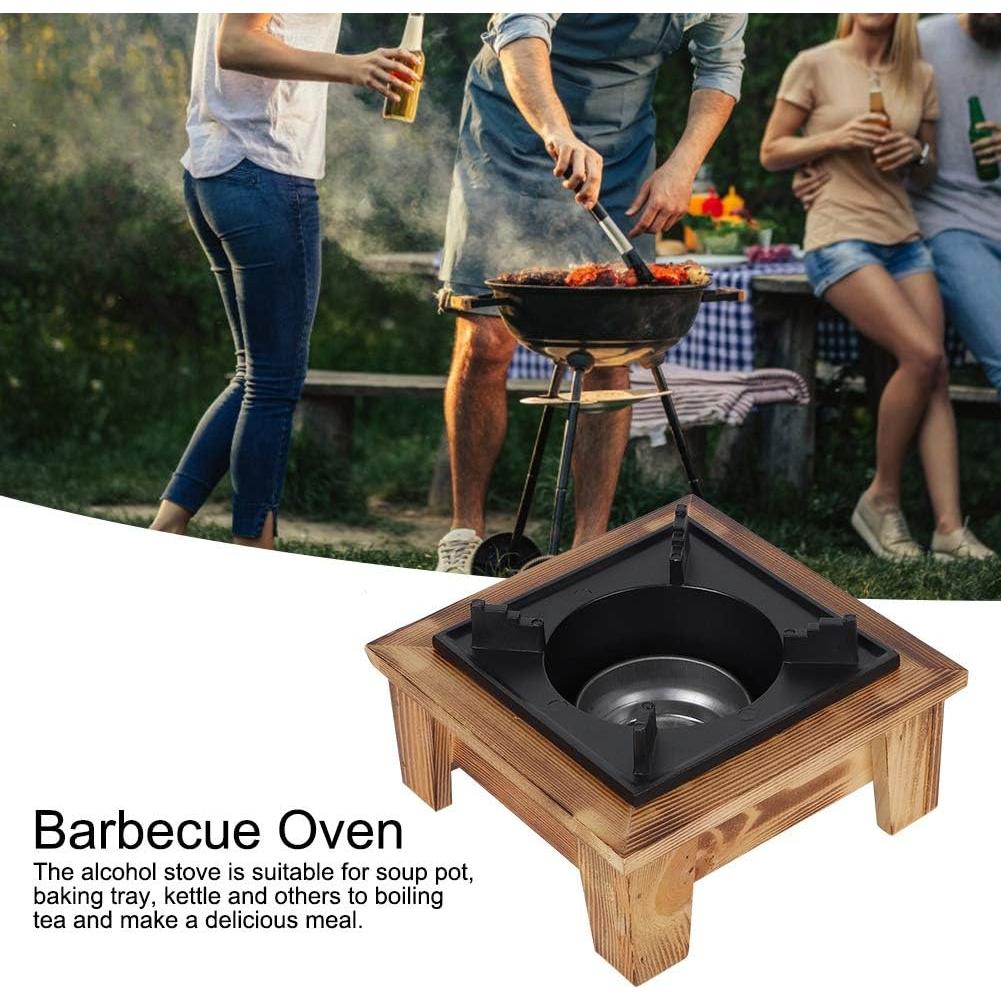Estufa de Madera de Alcohol Jerliflyer Portátil 18.5x18.5cm
