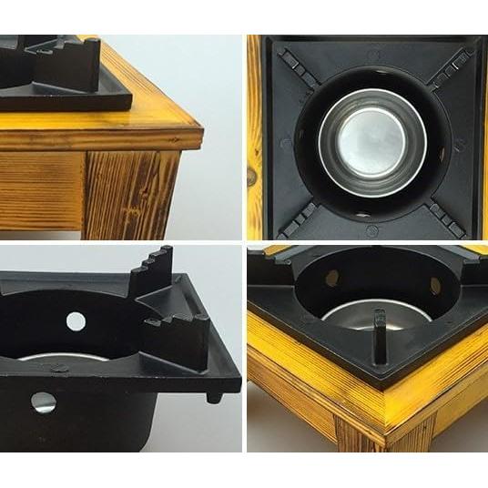 Estufa de Madera de Alcohol Jerliflyer Portátil 18.5x18.5cm