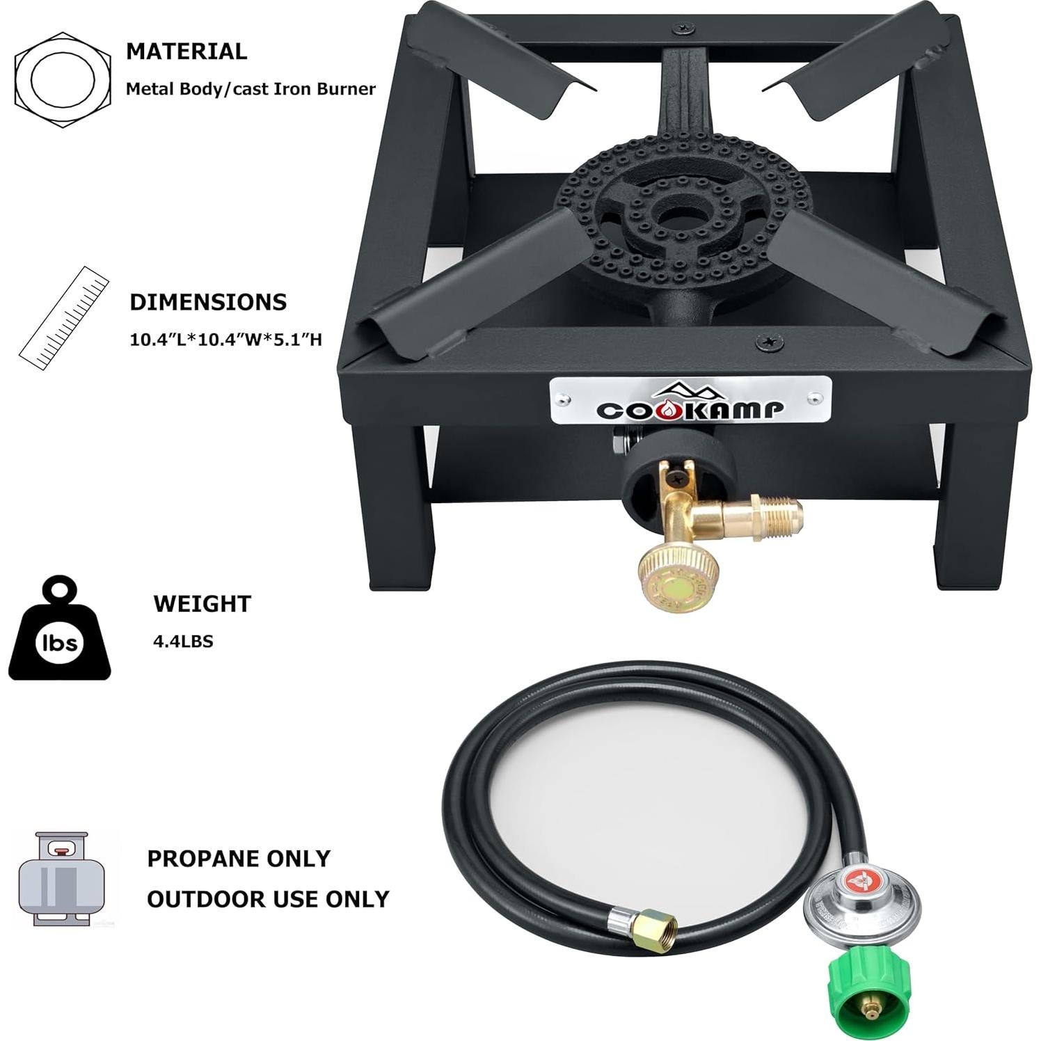 Estufa de Campamento COOKAMP SA1200v2 Hierro Fundido Propano