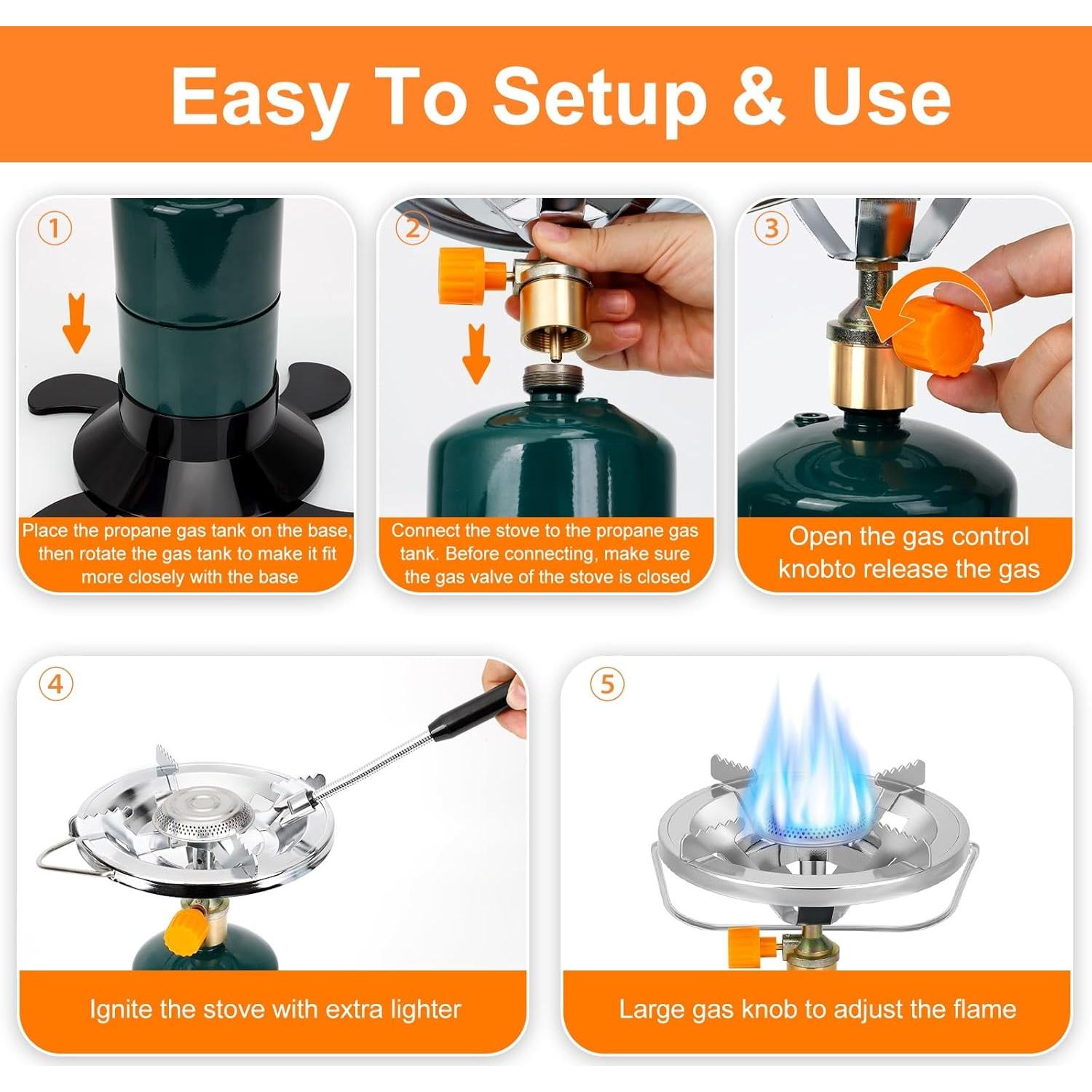 Estufa de Camping de Propano HeatHive LJL-Stove 1 Quemador