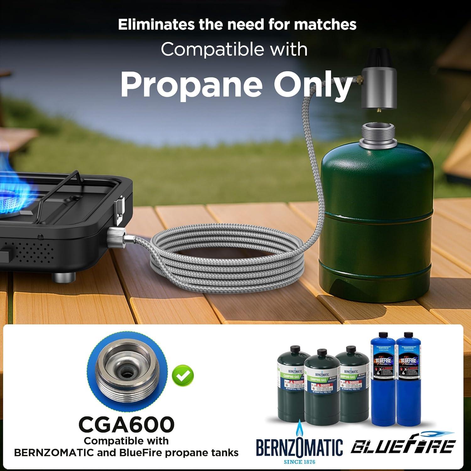 Estufa de Camping de Propano 2 Quemadores KSL01 15000 BTU