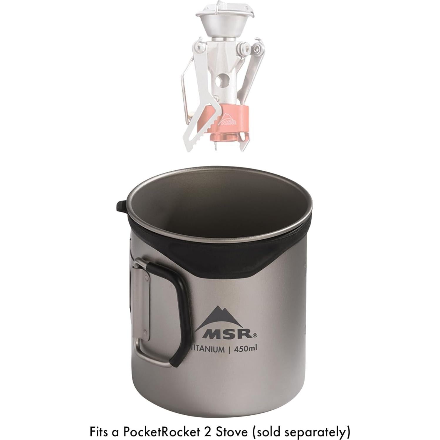 Taza de Camping Ultraligera MSR Titan 450mL Titanio