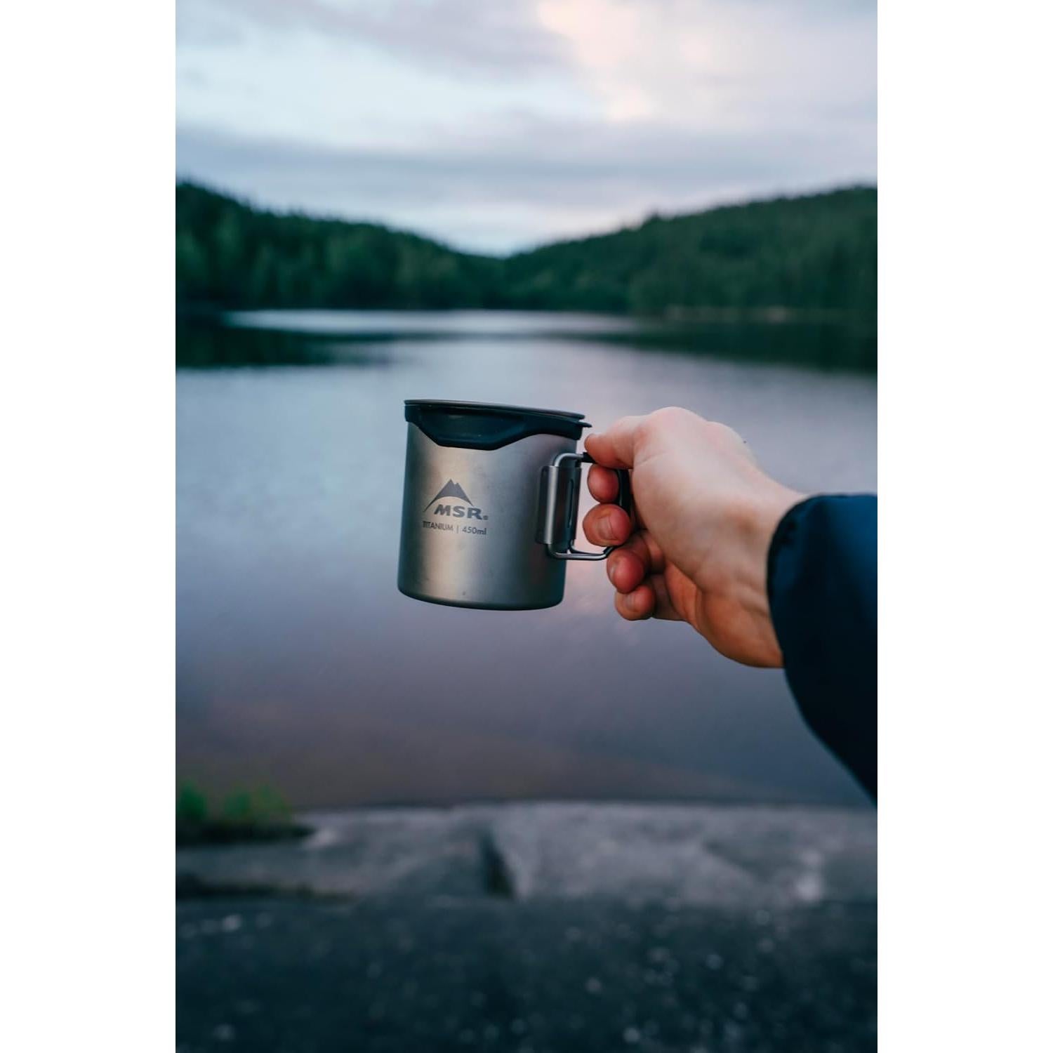 Taza de Camping Ultraligera MSR Titan 450mL Titanio