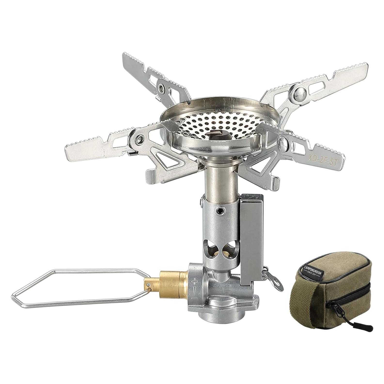 Estufa de Gas Portátil CAMPINGMOON XD-2F Plegable 3.3kW