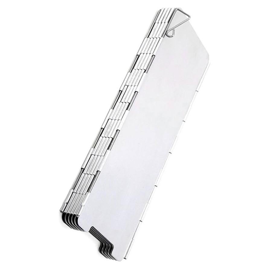 Pantalla de Viento Plegable HIGHROCK 10 Placas Aluminio 84x24cm