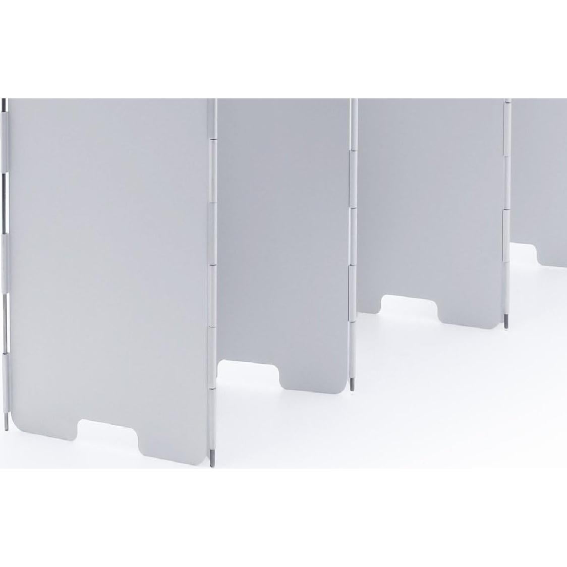 Pantalla de Viento Plegable HIGHROCK 10 Placas Aluminio 84x24cm