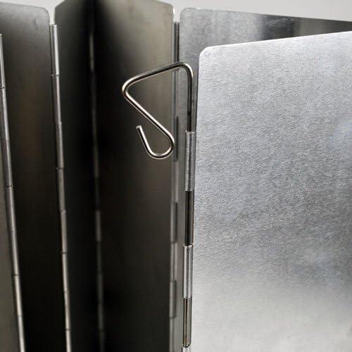 Pantalla de Viento Plegable HIGHROCK 10 Placas Aluminio 84x24cm