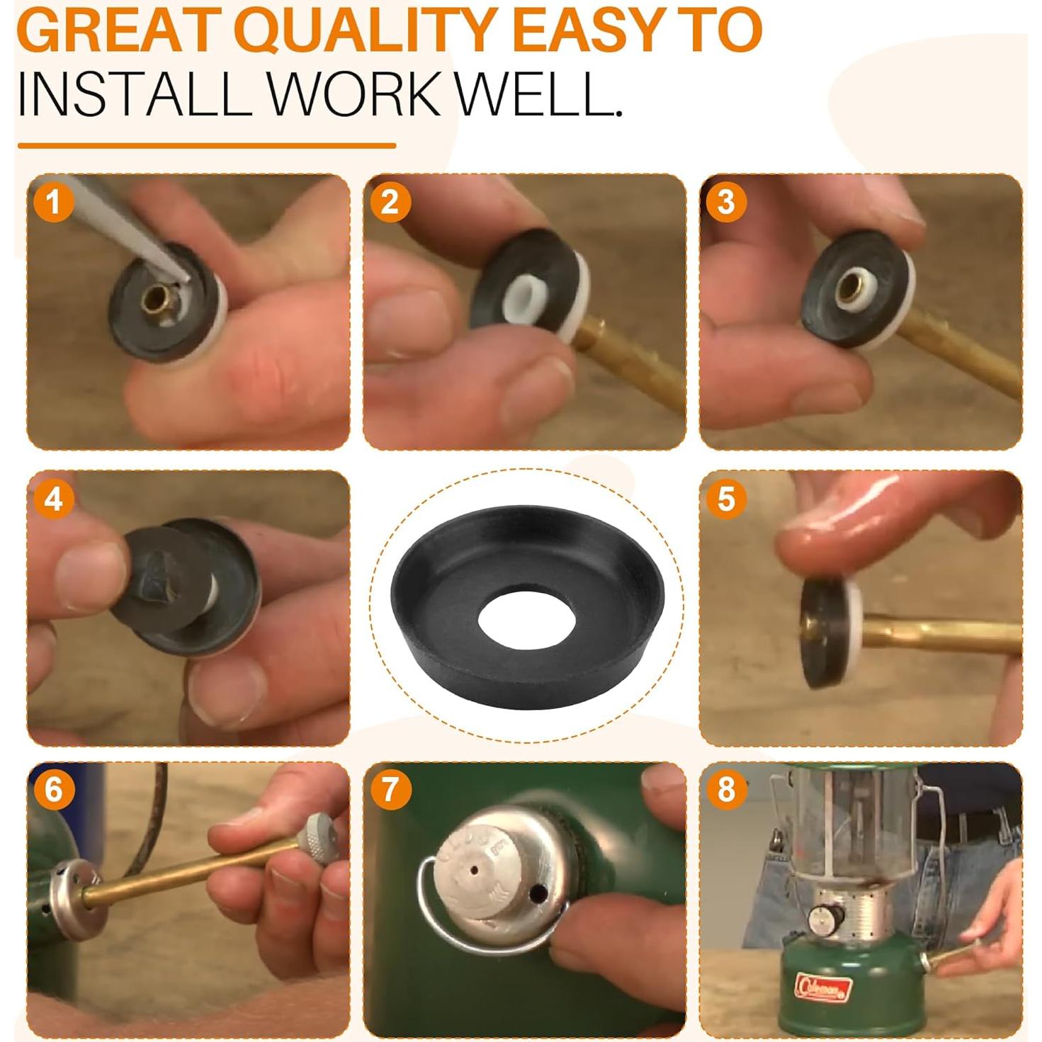 Junta de goma SUNJIKA para bomba de estufa Coleman - Kit de 6