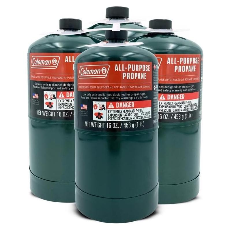 Cilindros de Combustible de Propano Coleman 4 unidades 450 g