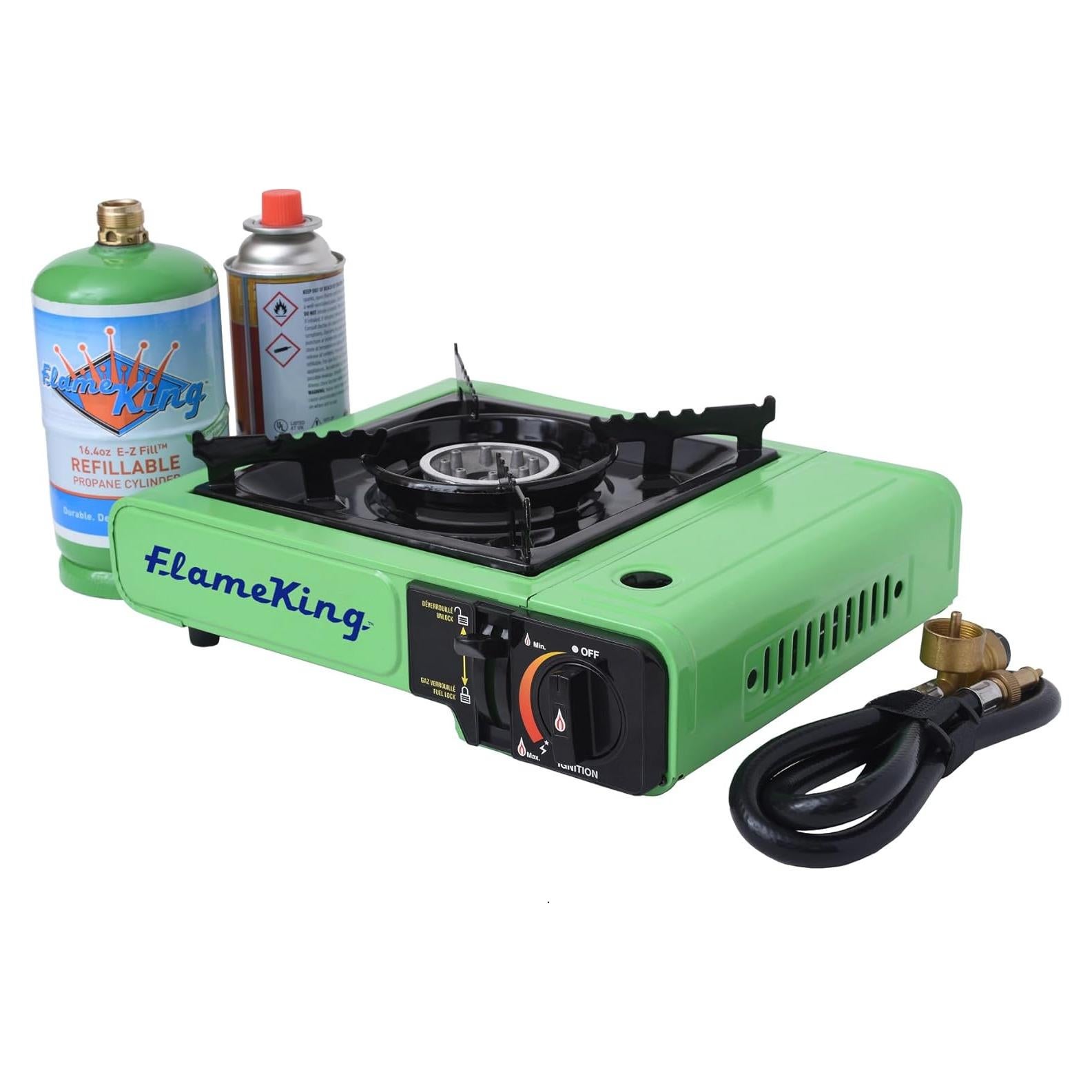 Estufa de Camping Flame King YSNVT-505 Doble Combustible 8000 BTU