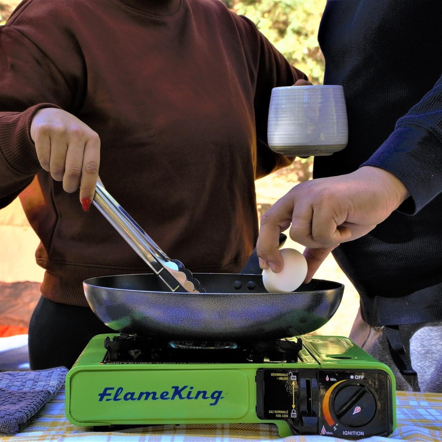 Estufa de Camping Flame King YSNVT-505 Doble Combustible 8000 BTU