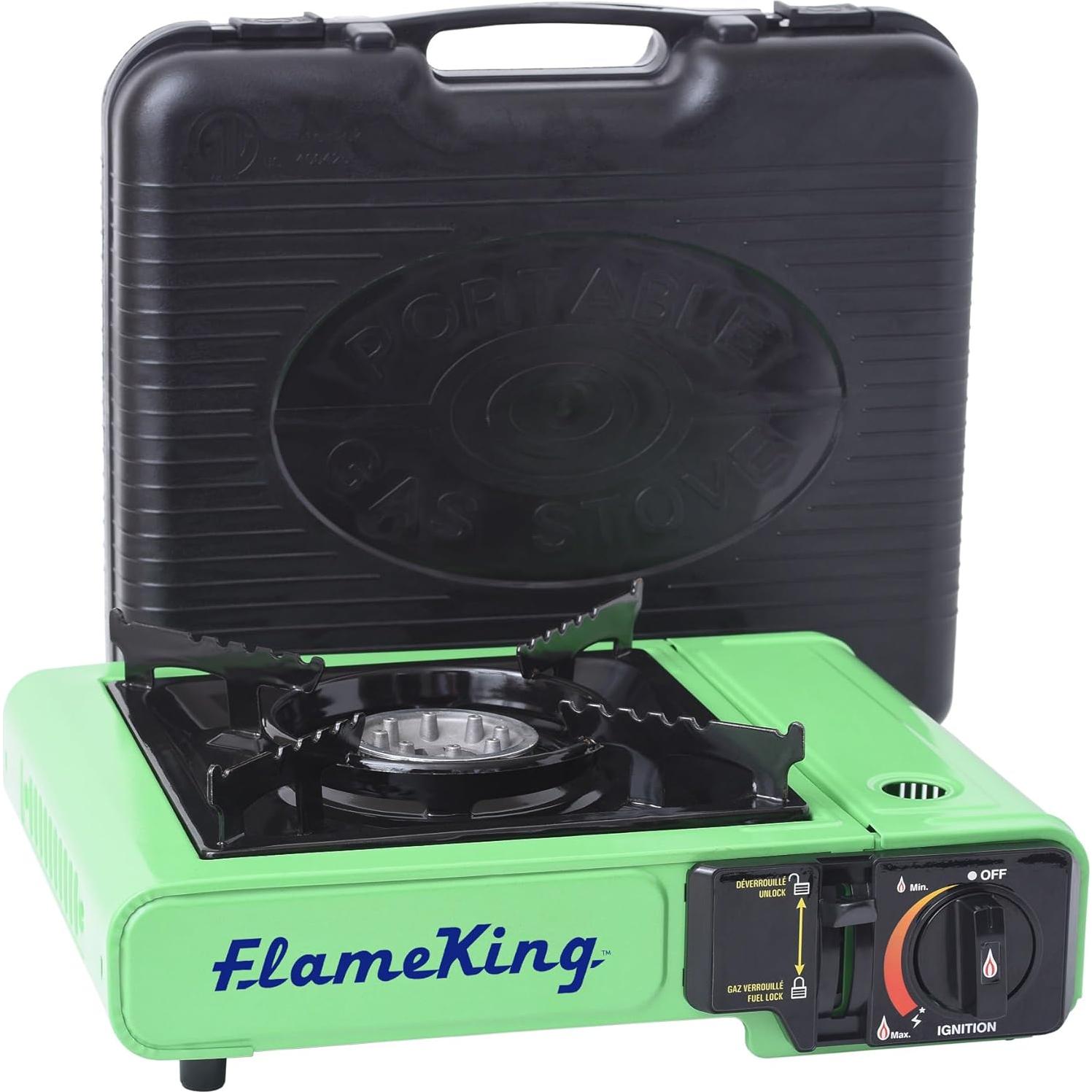 Estufa de Camping Flame King YSNVT-505 Doble Combustible 8000 BTU