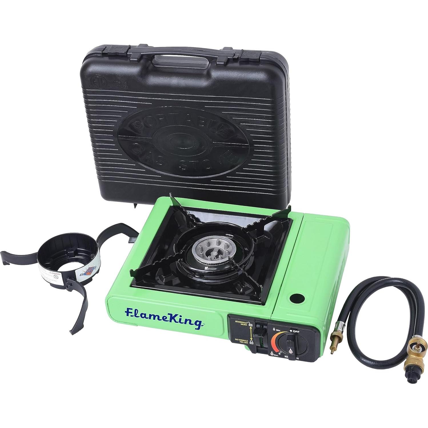 Estufa de Camping Flame King YSNVT-505 Doble Combustible 8000 BTU
