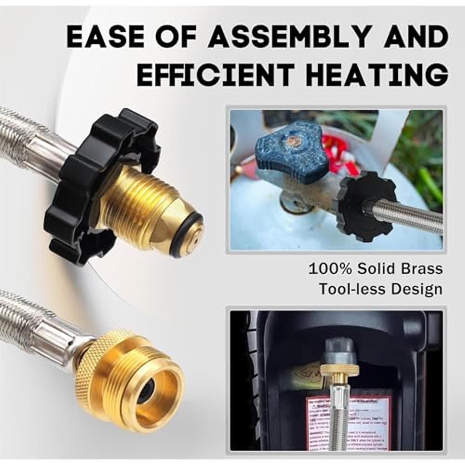Adaptador de Manguera de Propano MOASKER 5 PIES y Regulador 5430