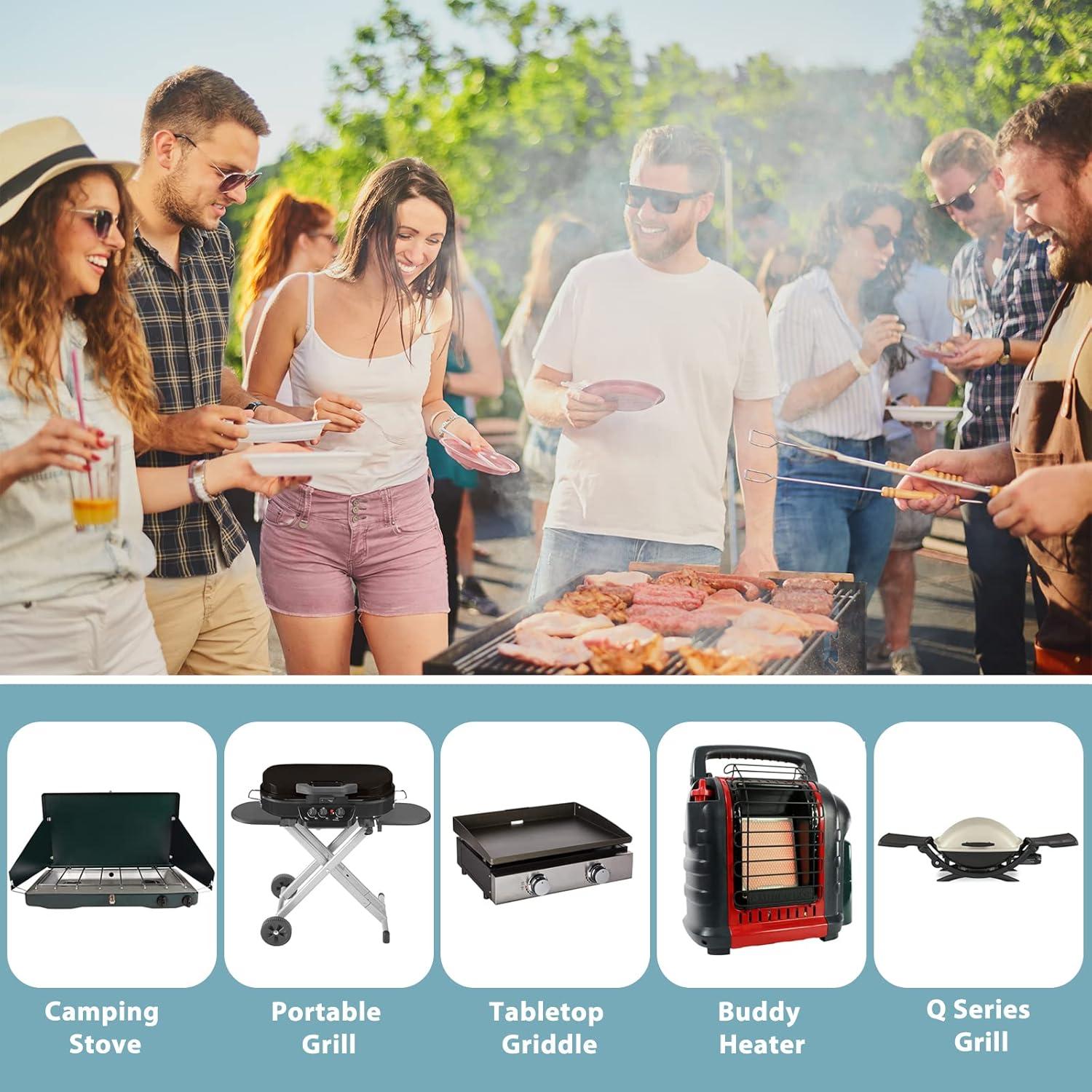 Adaptador de Manguera de Propano 1.83m SHINESTAR con Medidor