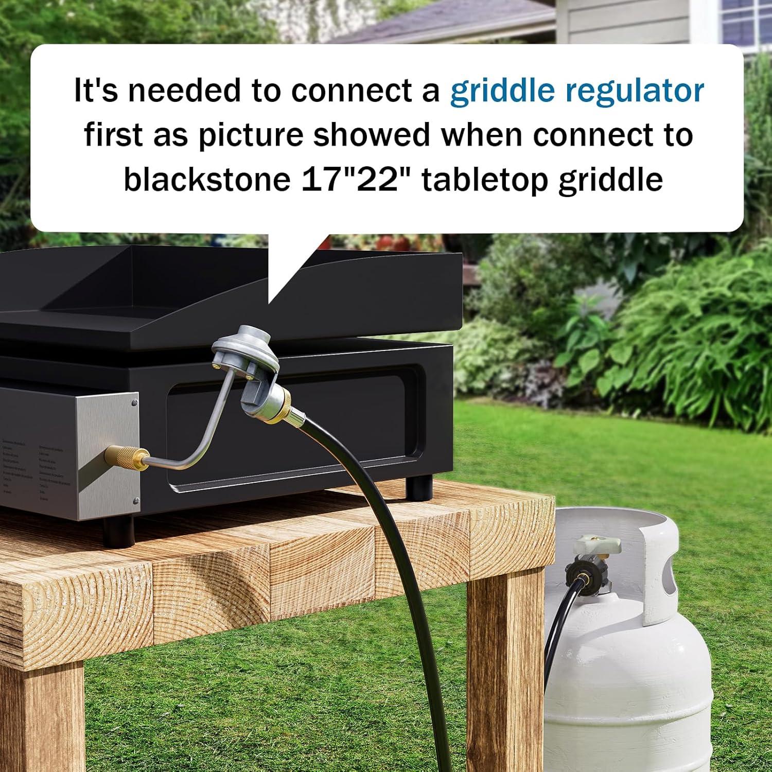 Adaptador de Manguera de Propano 1 lb a 20 lb Rushare 1.83 m