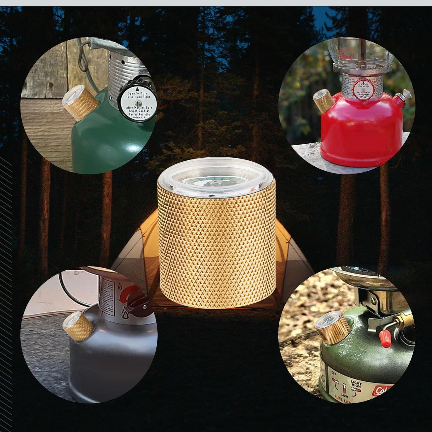 Tapa de Tanque de Gas con Manómetro SUNJIKA para Estufas Coleman