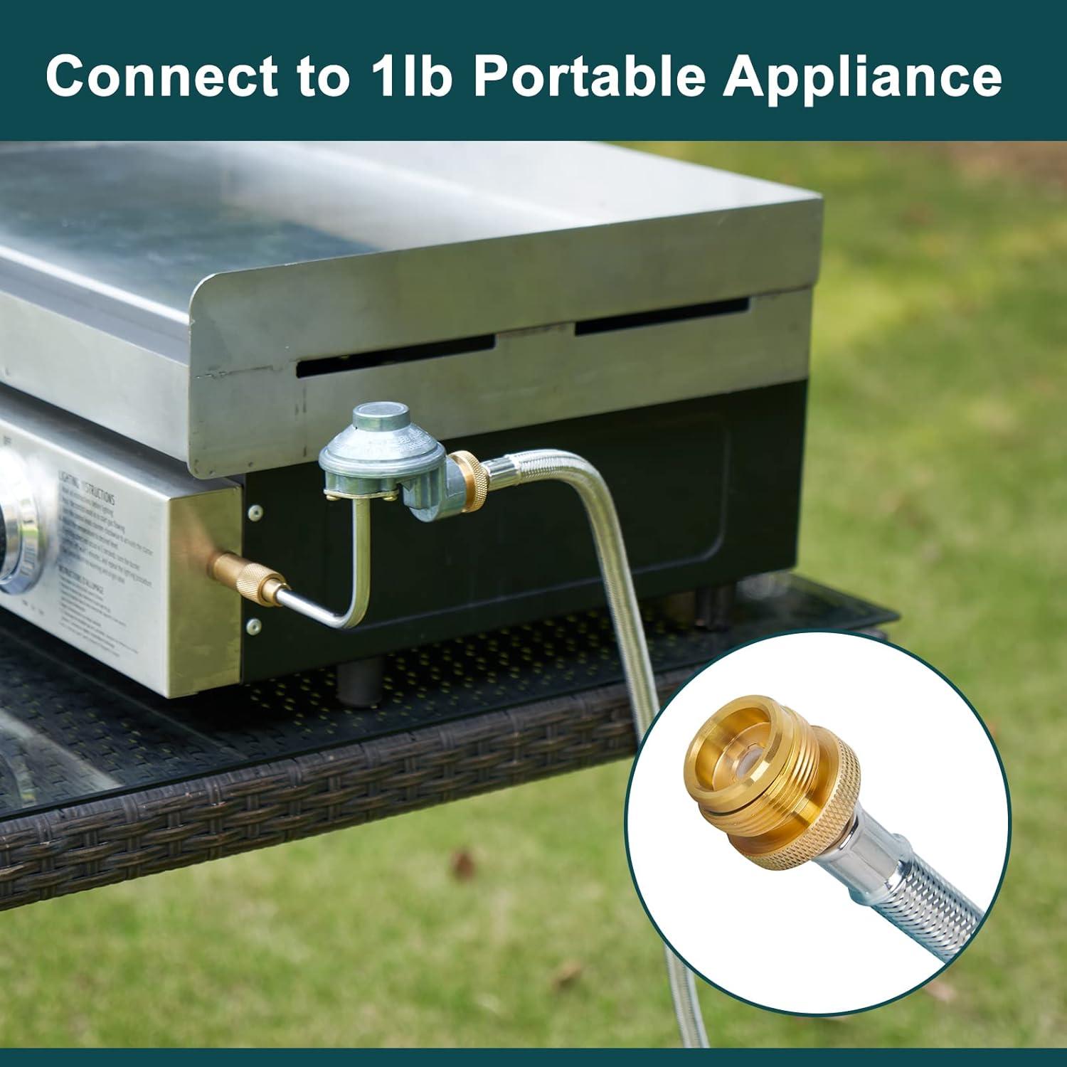 Manguera Adaptadora de Propano GASPRO 5 Pies para Griddle