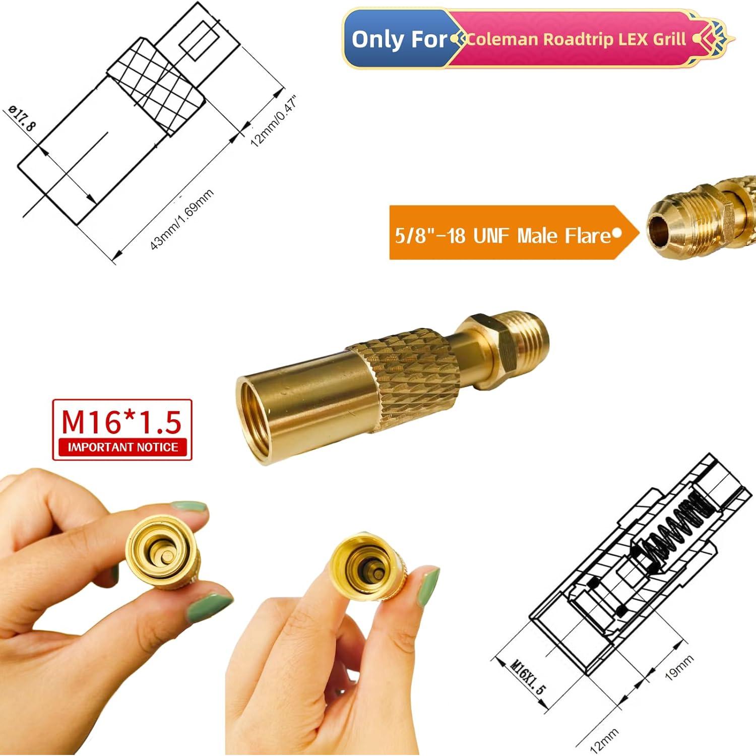 Manguera de Regulador QCC1 Coleman para Parrilla Roadtrip 5 pies