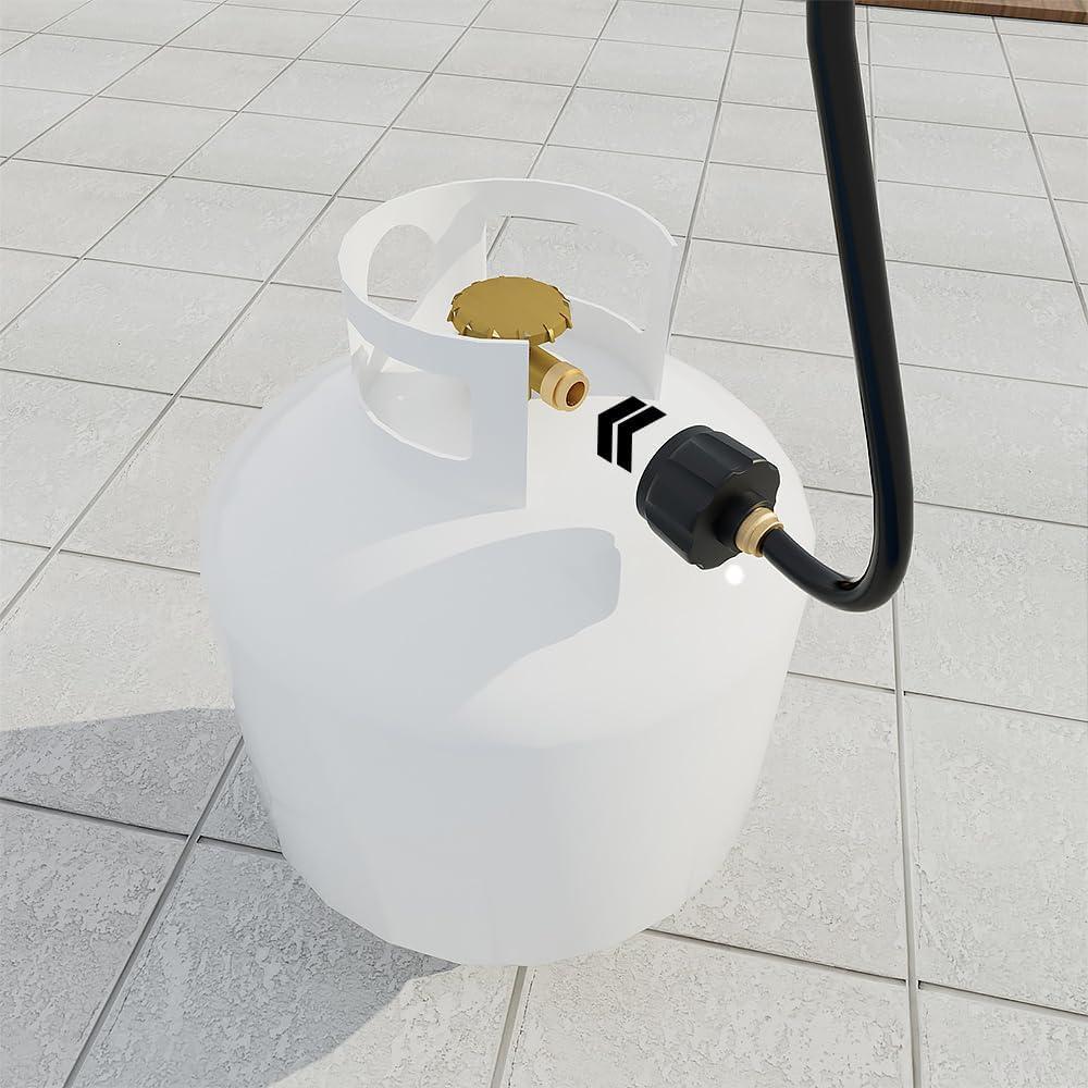 Manguera de Propano 5FT Empava con Adaptador QCC1 para Tanques 20 lb