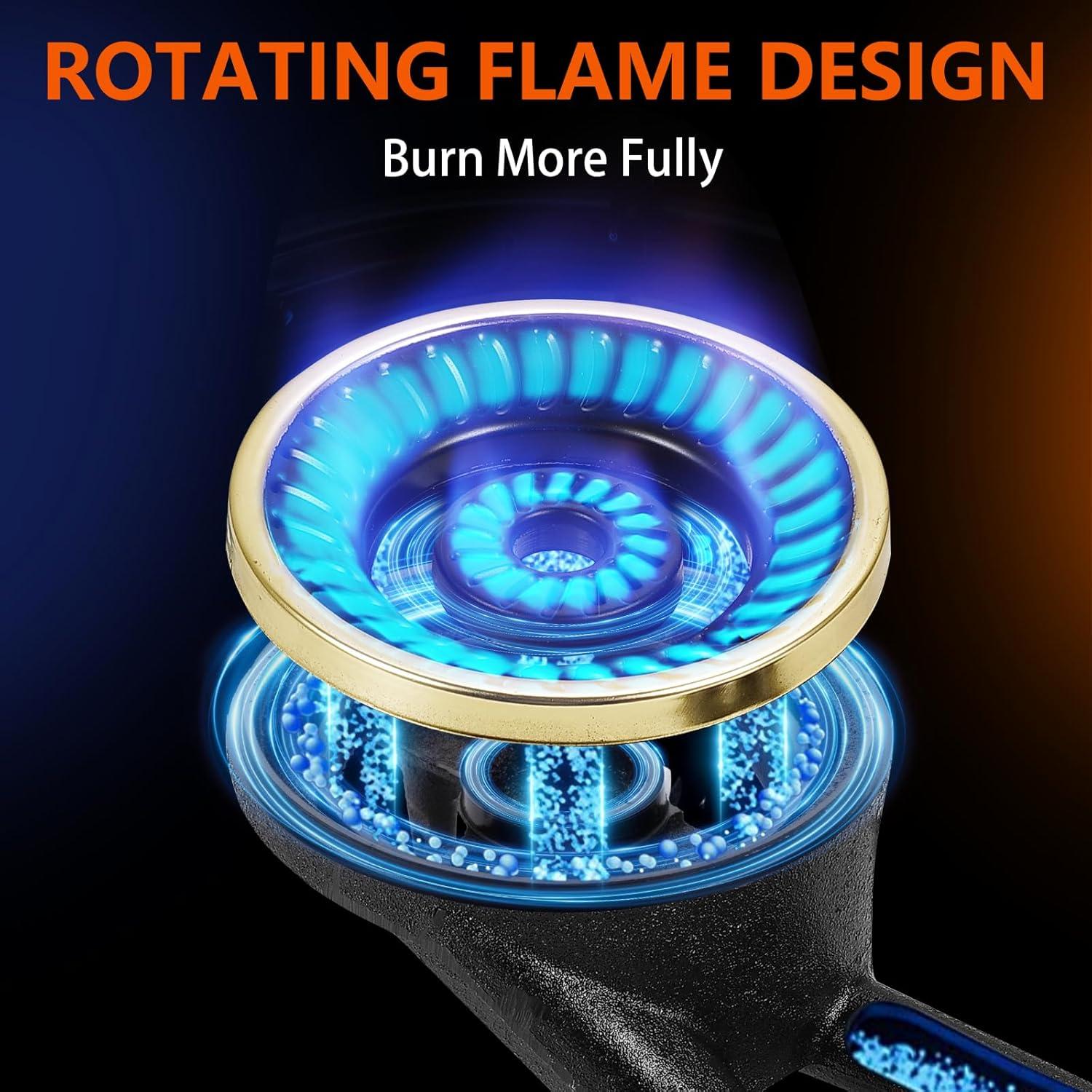 Estufa de Propano 2 Quemadores BesNerg 8KW con Regulador y Manguera