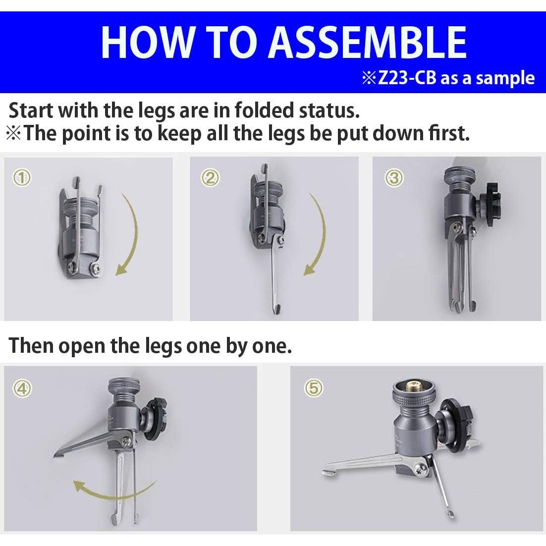 Adaptador de Butano Camping Moon VA-US-Z23 con Manguera de Acero