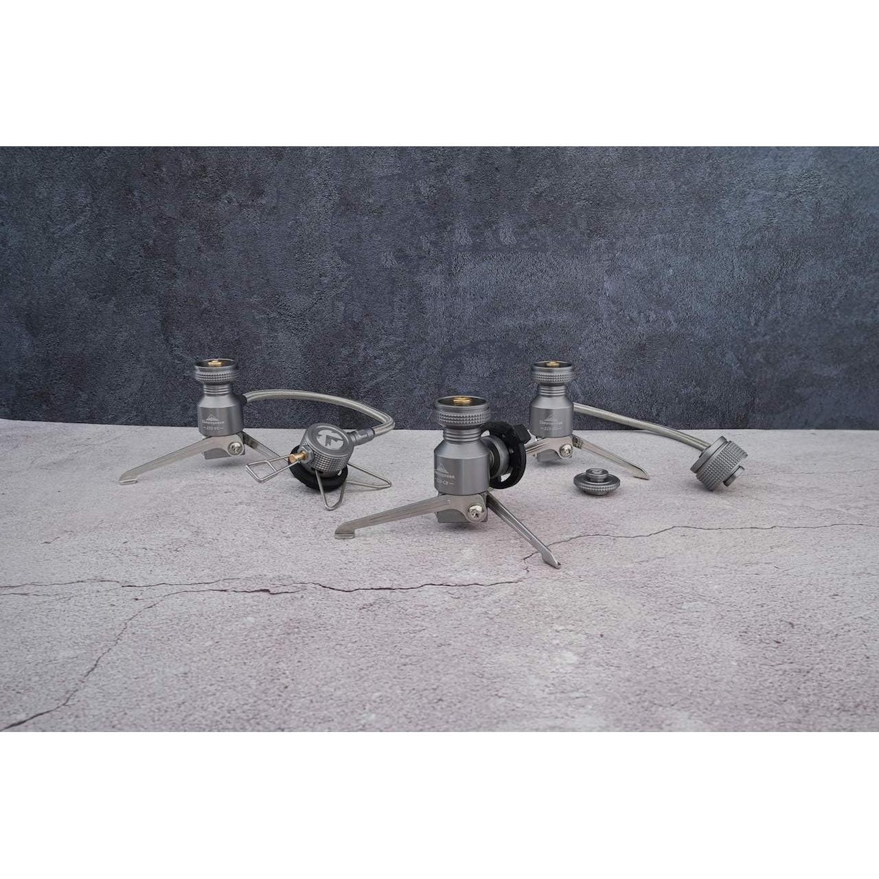 Adaptador de Butano Camping Moon VA-US-Z23 con Manguera de Acero