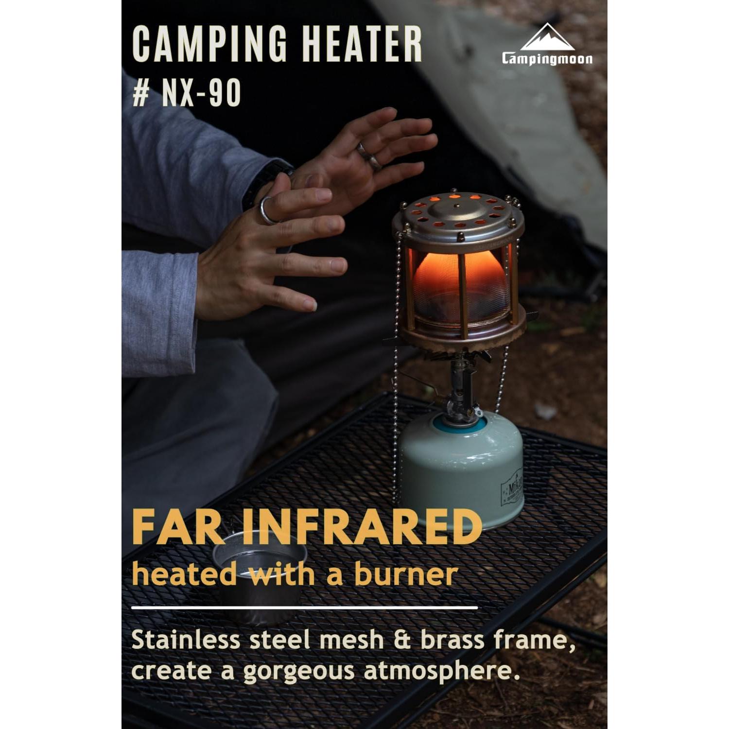 Calentador Infrarrojo Lejano Campingmoon NX-90 con Malla de Acero
