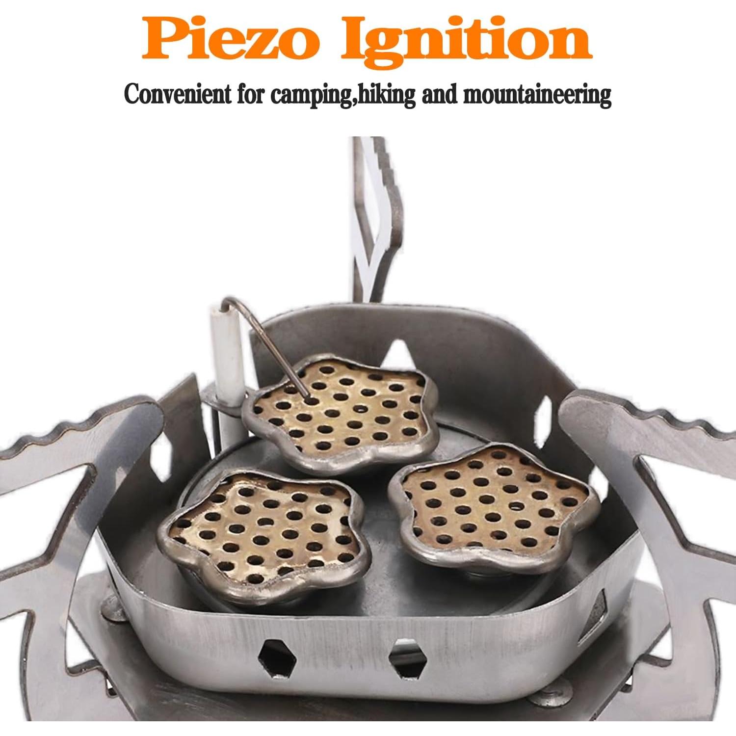 Estufa de Camping SVNVIOZ Plegable 5800W con Adaptadores