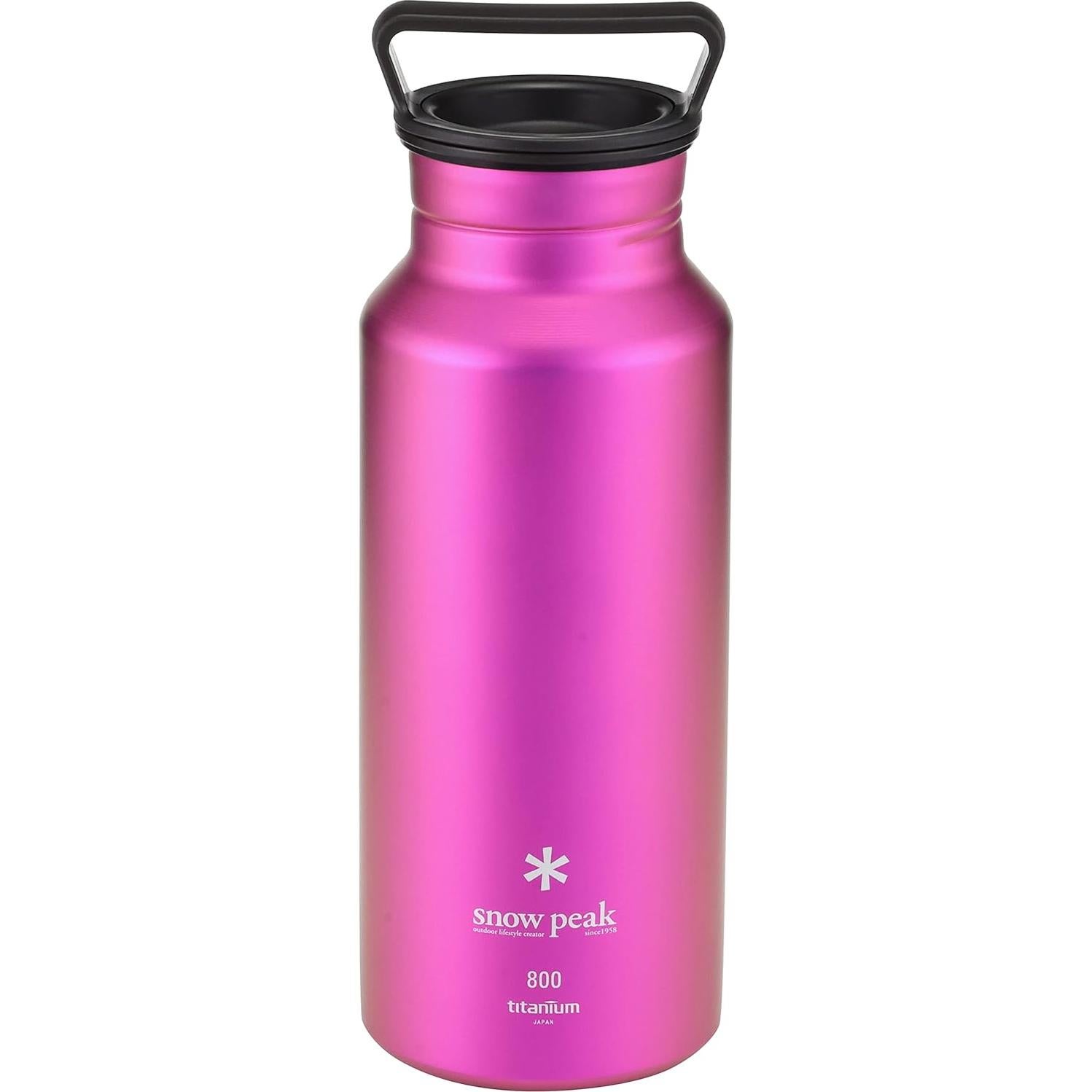 Botella de Agua Aurora de Titanio Snow Peak 800ml Rosa