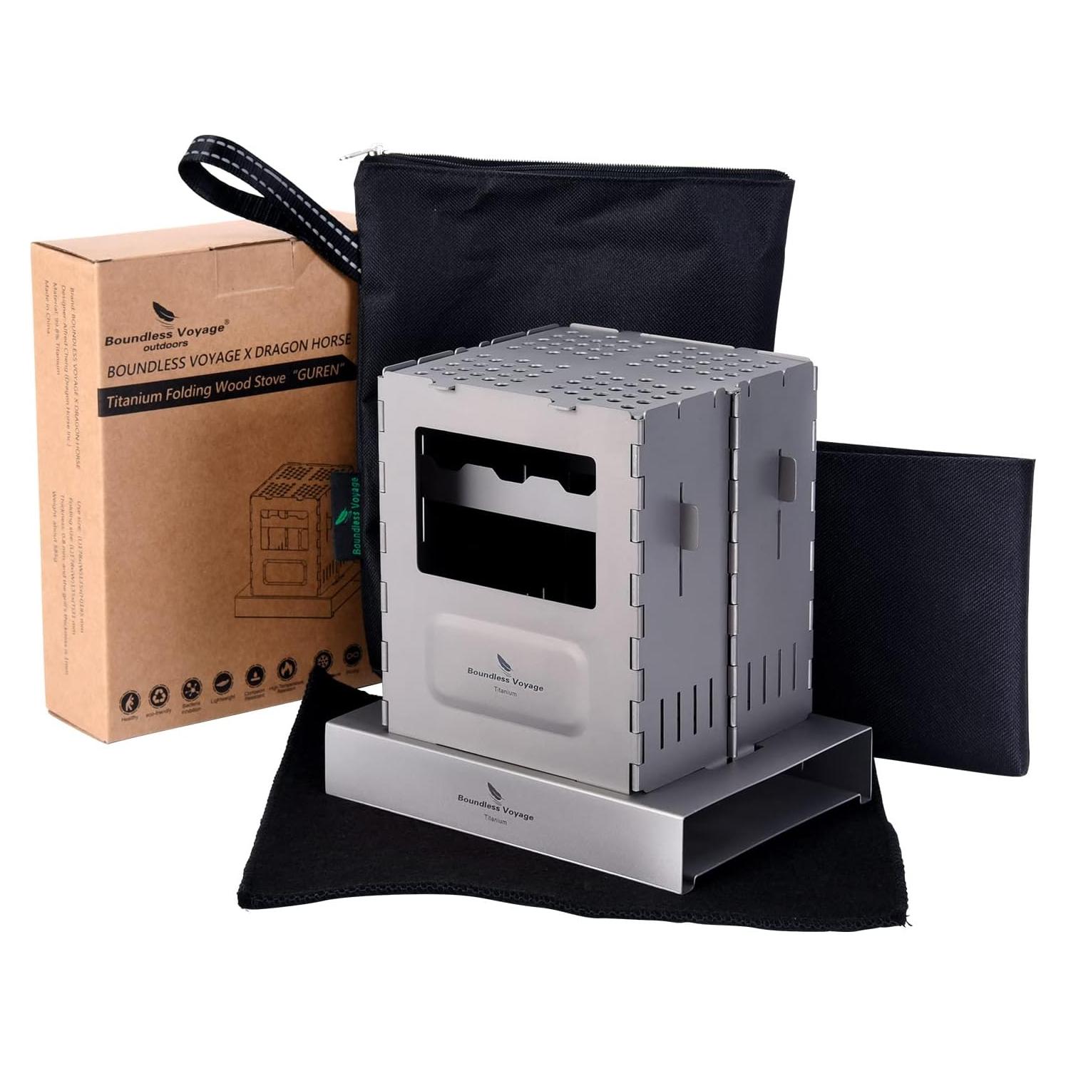 Estufa de Camping Plegable Titanio Boundless Voyage Ti2010C