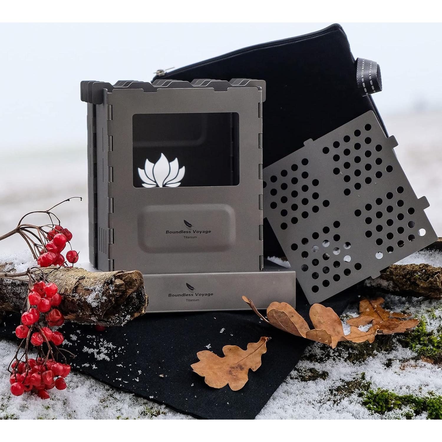Estufa de Camping Plegable Titanio Boundless Voyage Ti2010C