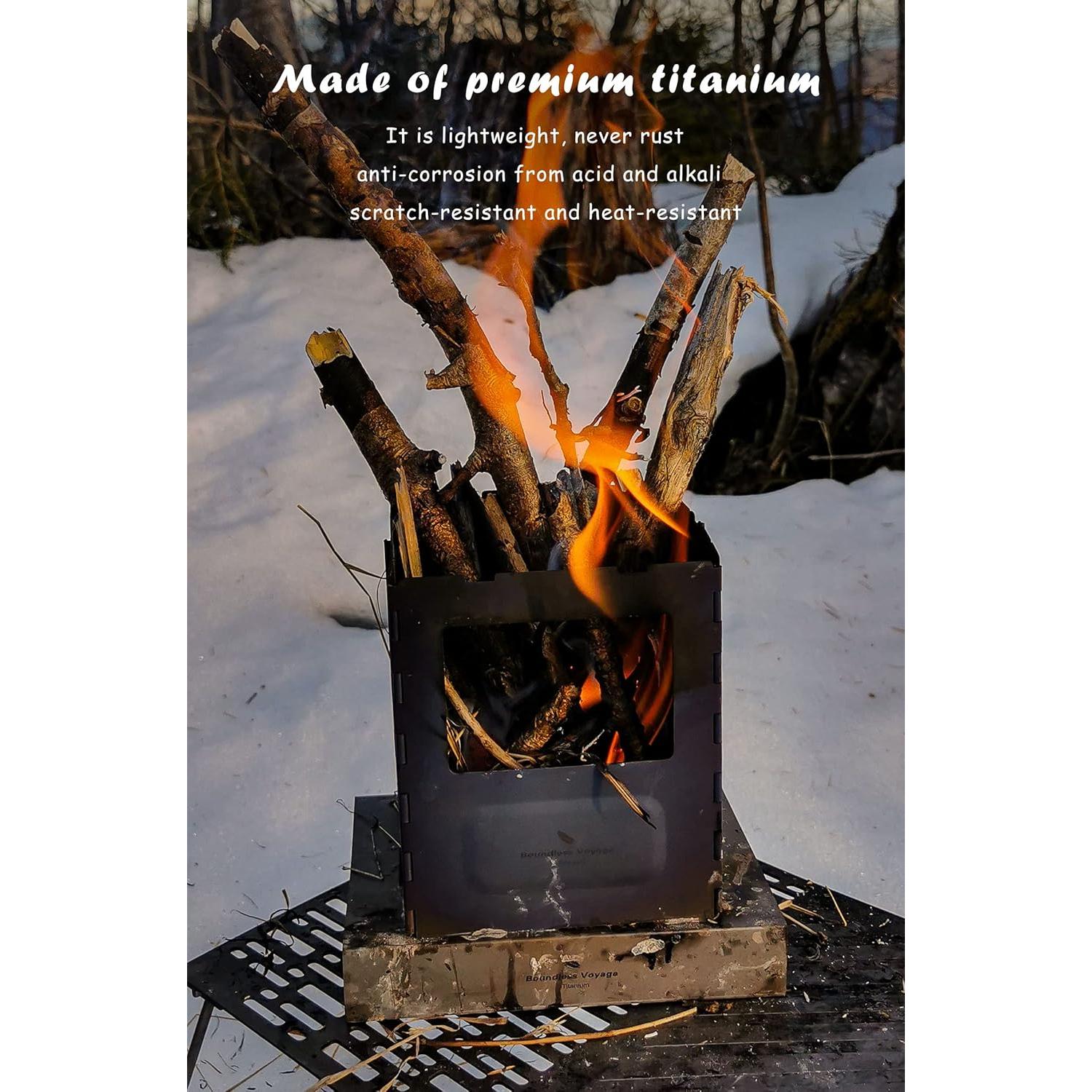 Estufa de Camping Plegable Titanio Boundless Voyage Ti2010C