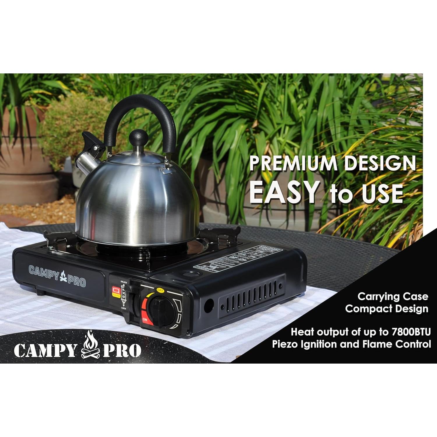 Estufa de Gas Butano Portátil Campy Pro AR1 - 1.02 kg