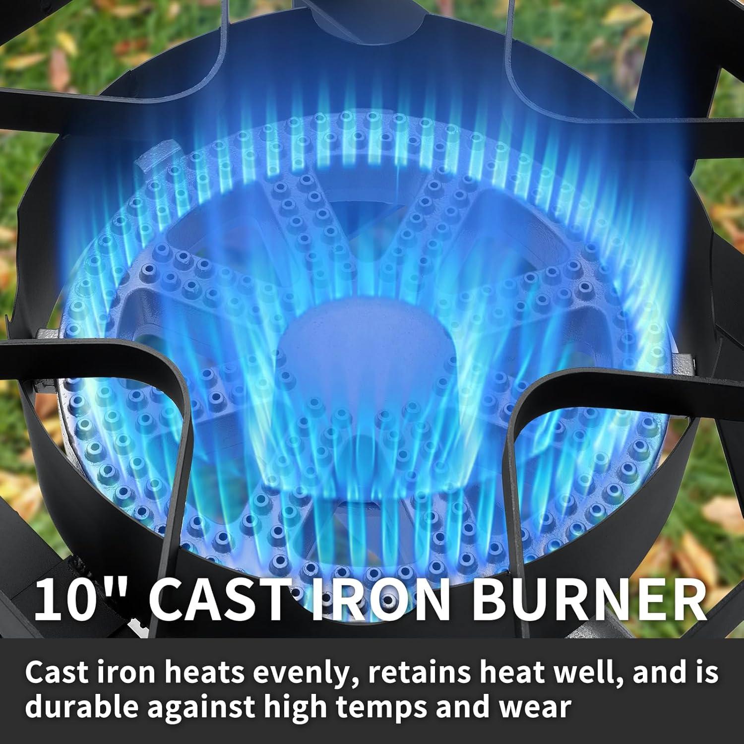 Estufa de Camping Propano SKOK 200,000 BTU 1 Quemador Portátil