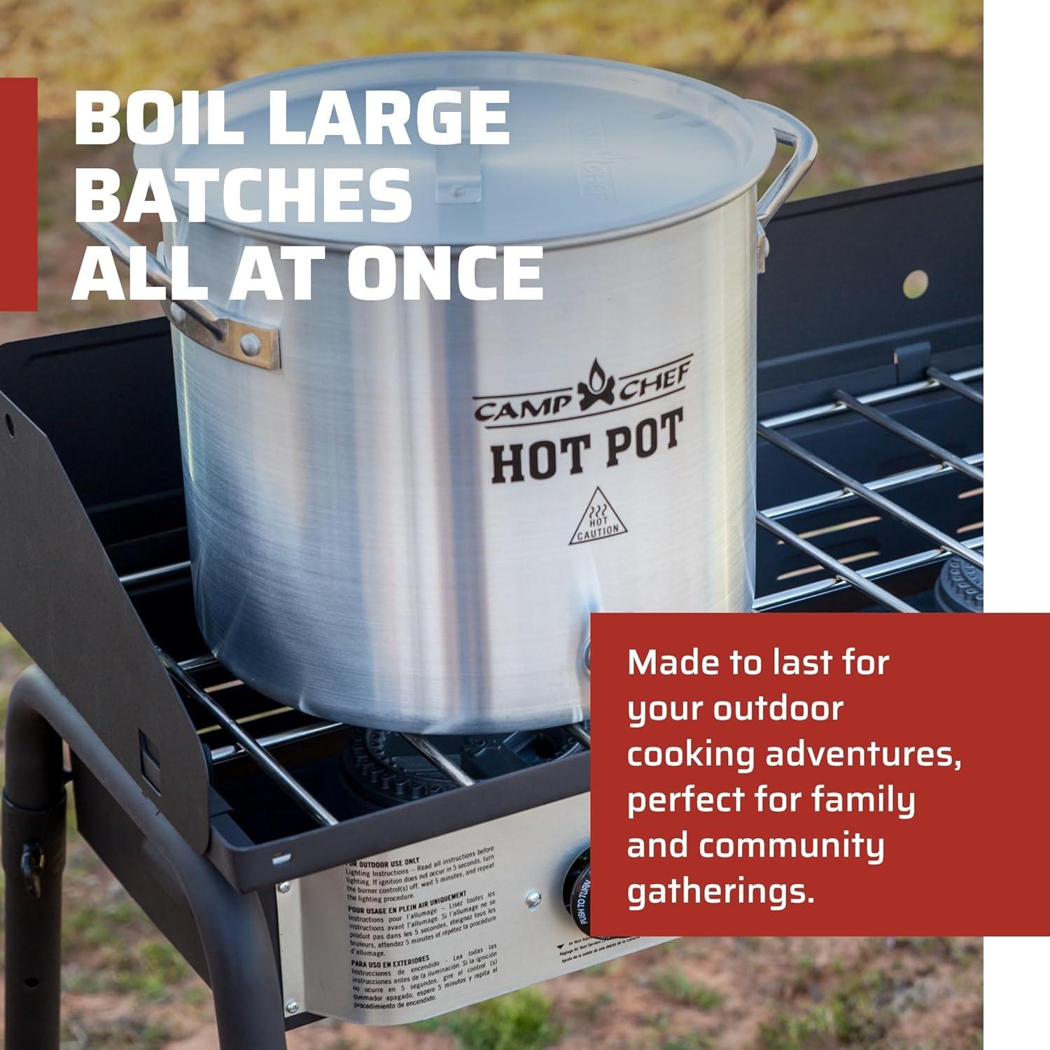 Olla de Aluminio Camp Chef 32 Cuartos - Dispensador de Bebidas Calientes