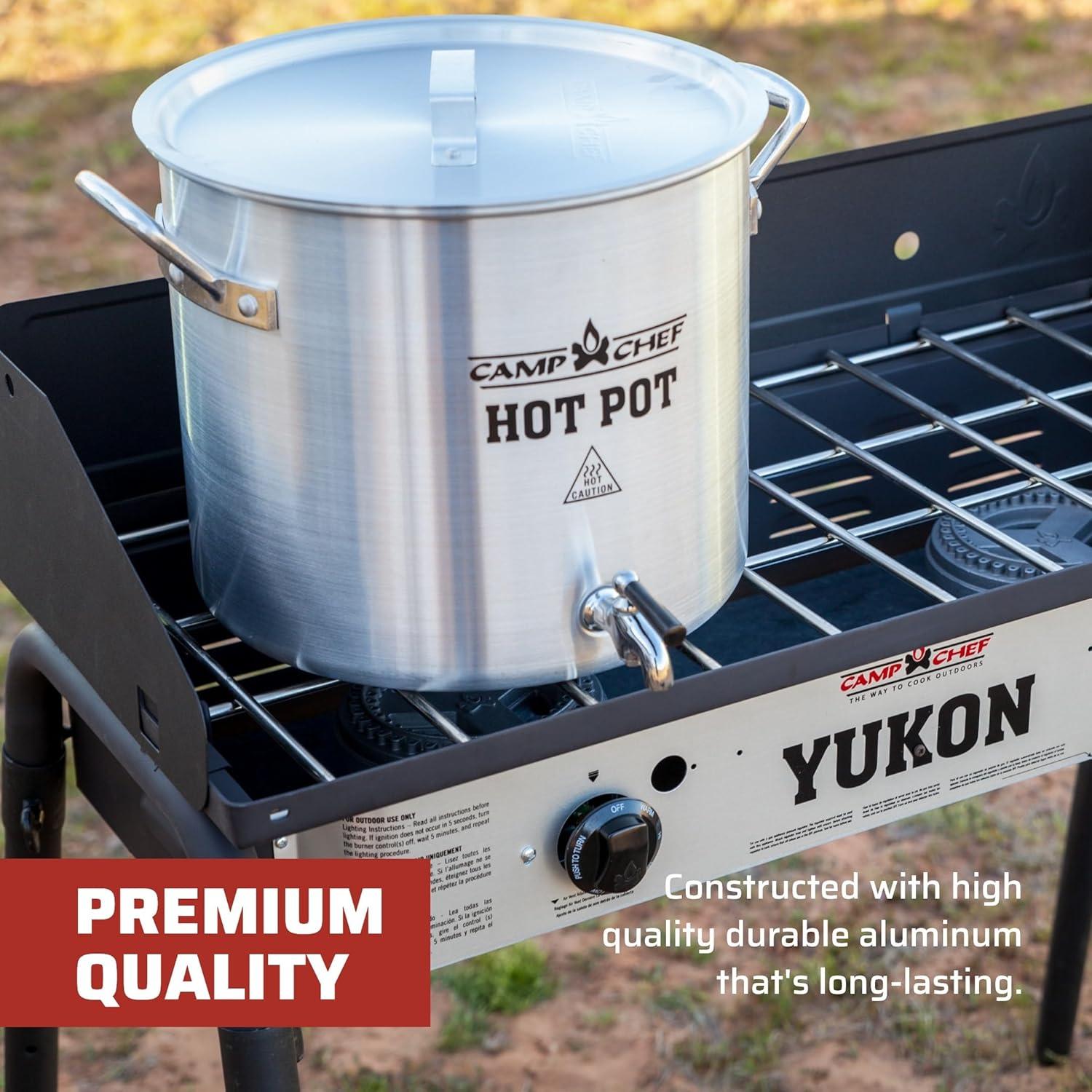 Olla de Aluminio Camp Chef 32 Cuartos - Dispensador de Bebidas Calientes