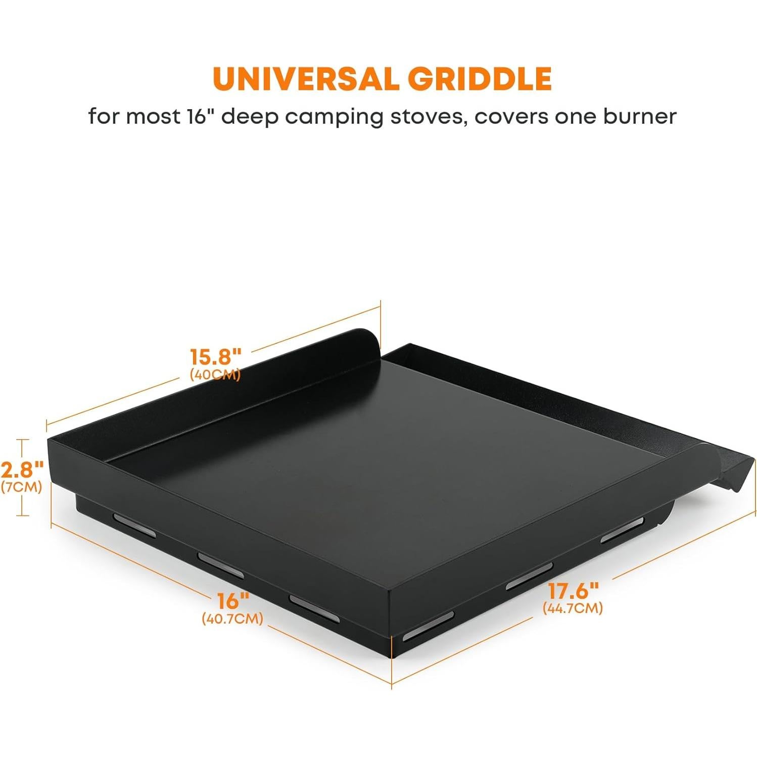 Plancha Antiadherente Stanbroil para Estufas de Camping 16"