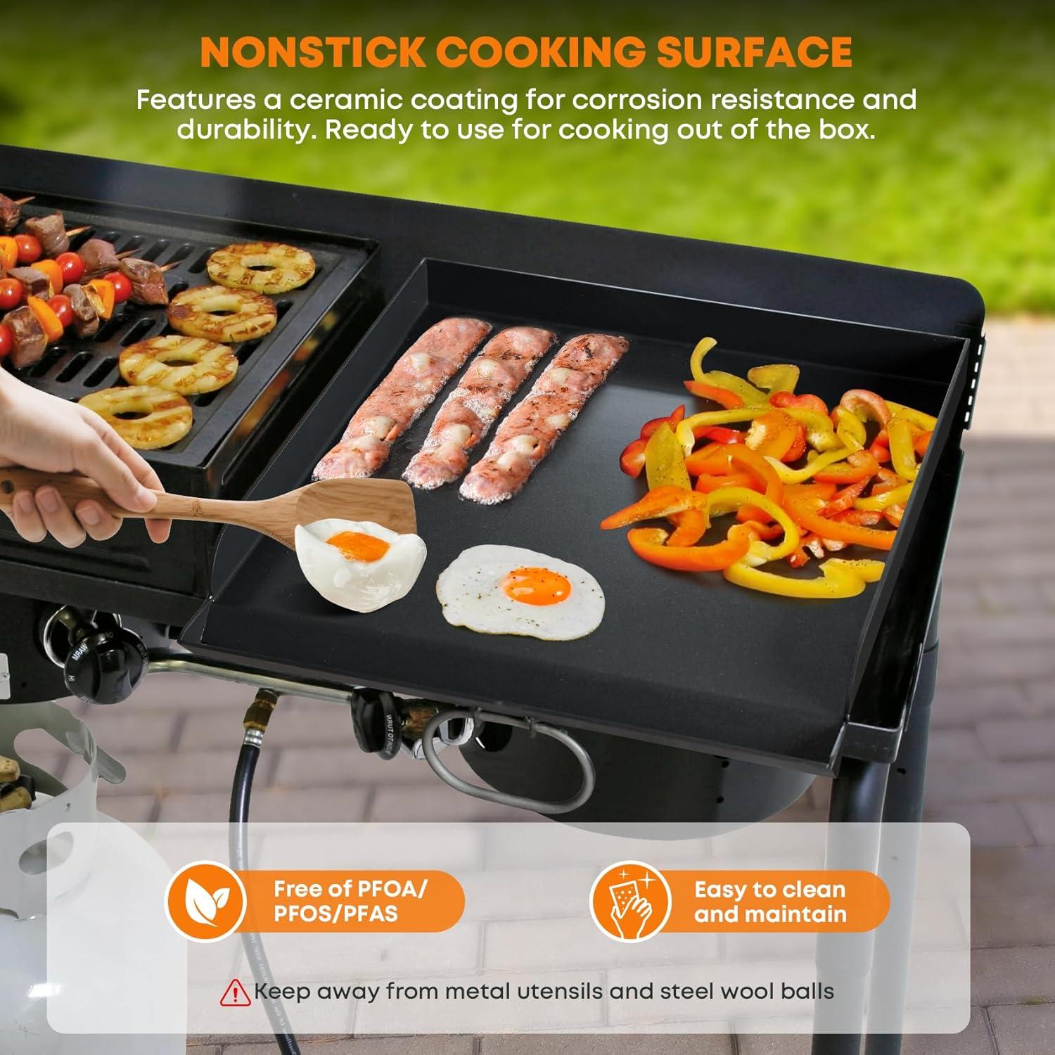 Plancha Antiadherente Stanbroil para Estufas de Camping 16"