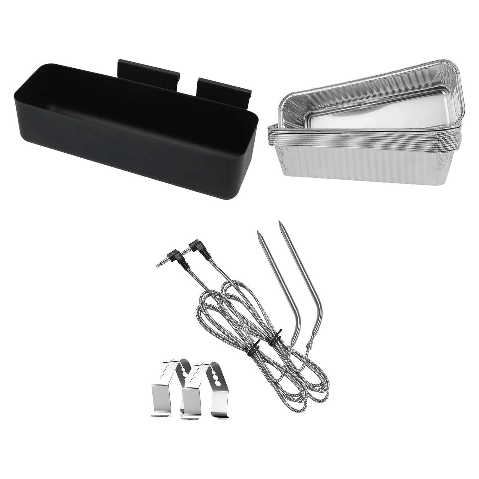 MixRBBQ Taza de Grasa con Forros de Aluminio y Termómetro